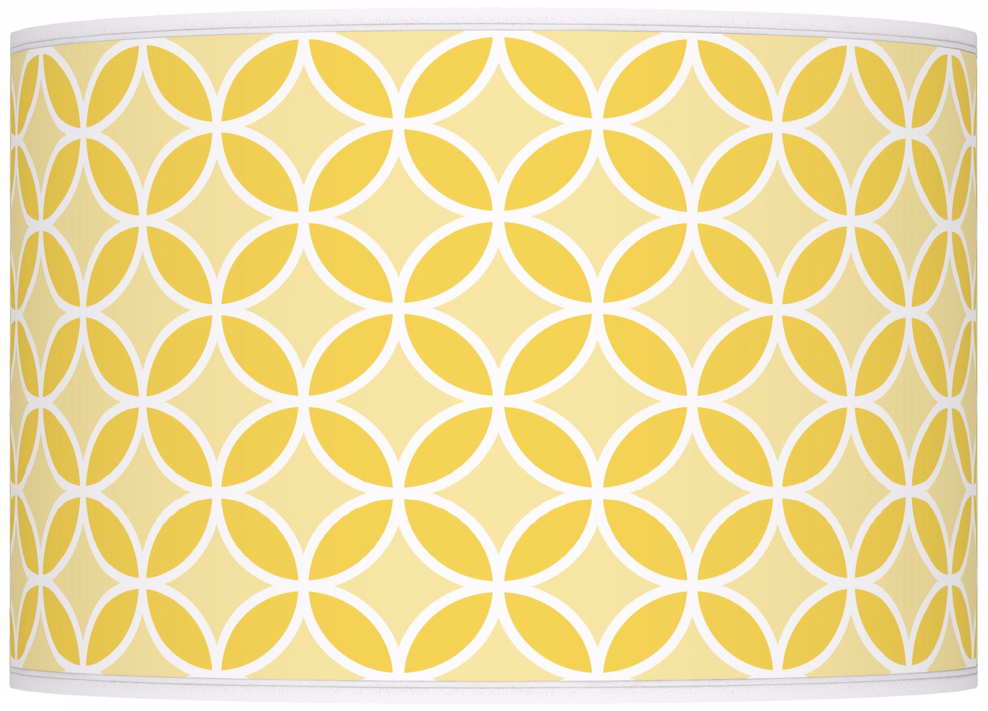 Lemon Zest Circle Rings Ovo Table Lamp