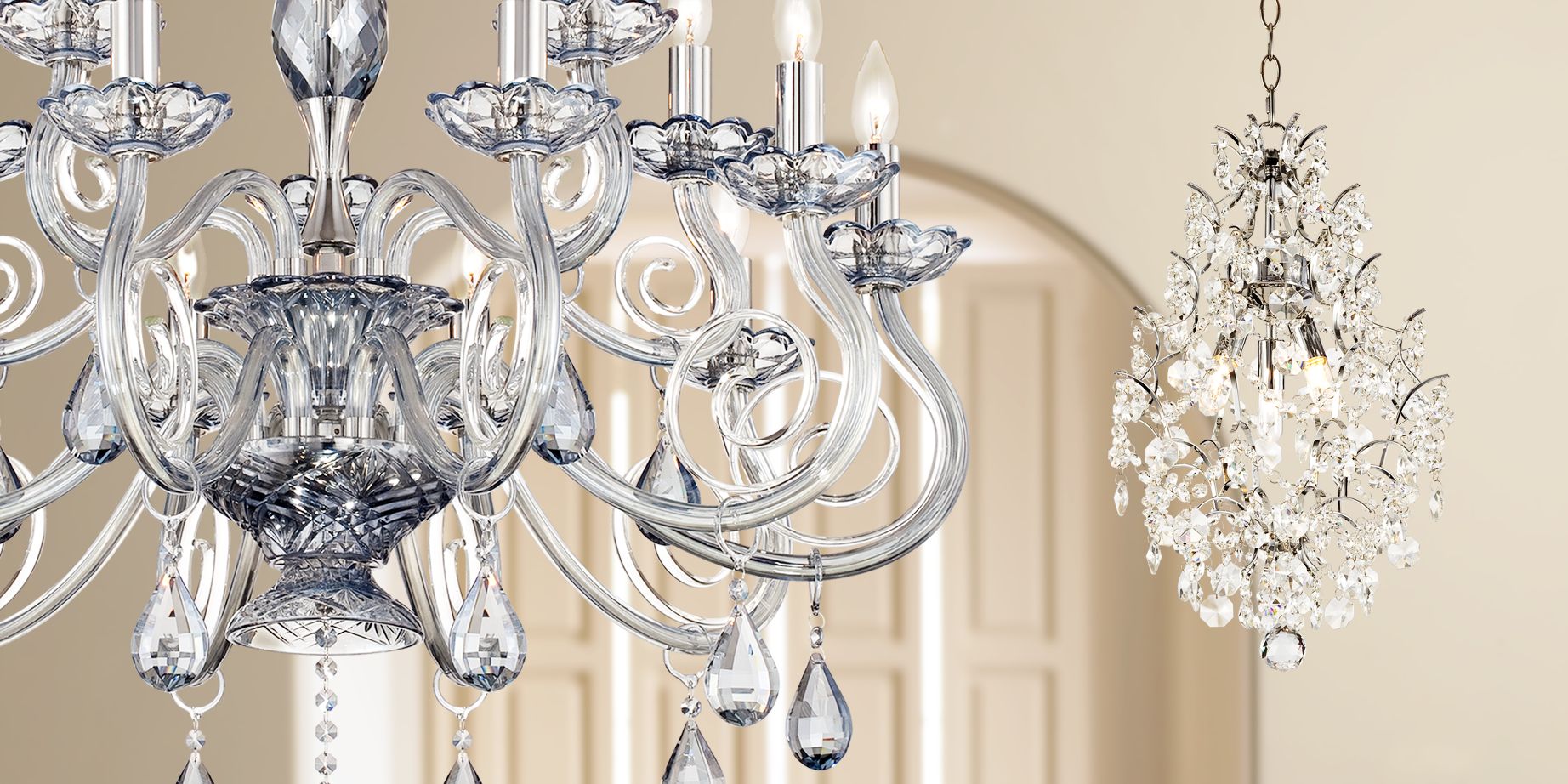 Save up to 65% on traditional and contemporary chandeliers in our home lighting sale.