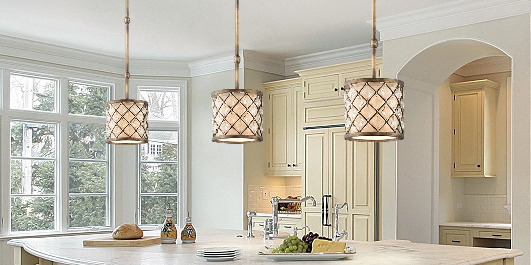 Save up to 65% on traditional and contemporary ceiling lights in our home lighting sale.