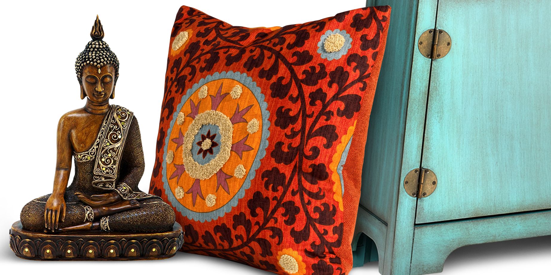 Save up to 73% on global fusion exotic home decor.