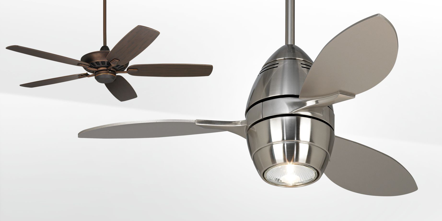 Traditional and contemporary ceiling fans