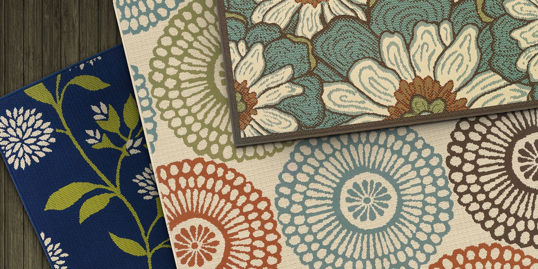 Save up to 53% on area rugs and outdoor rugs.