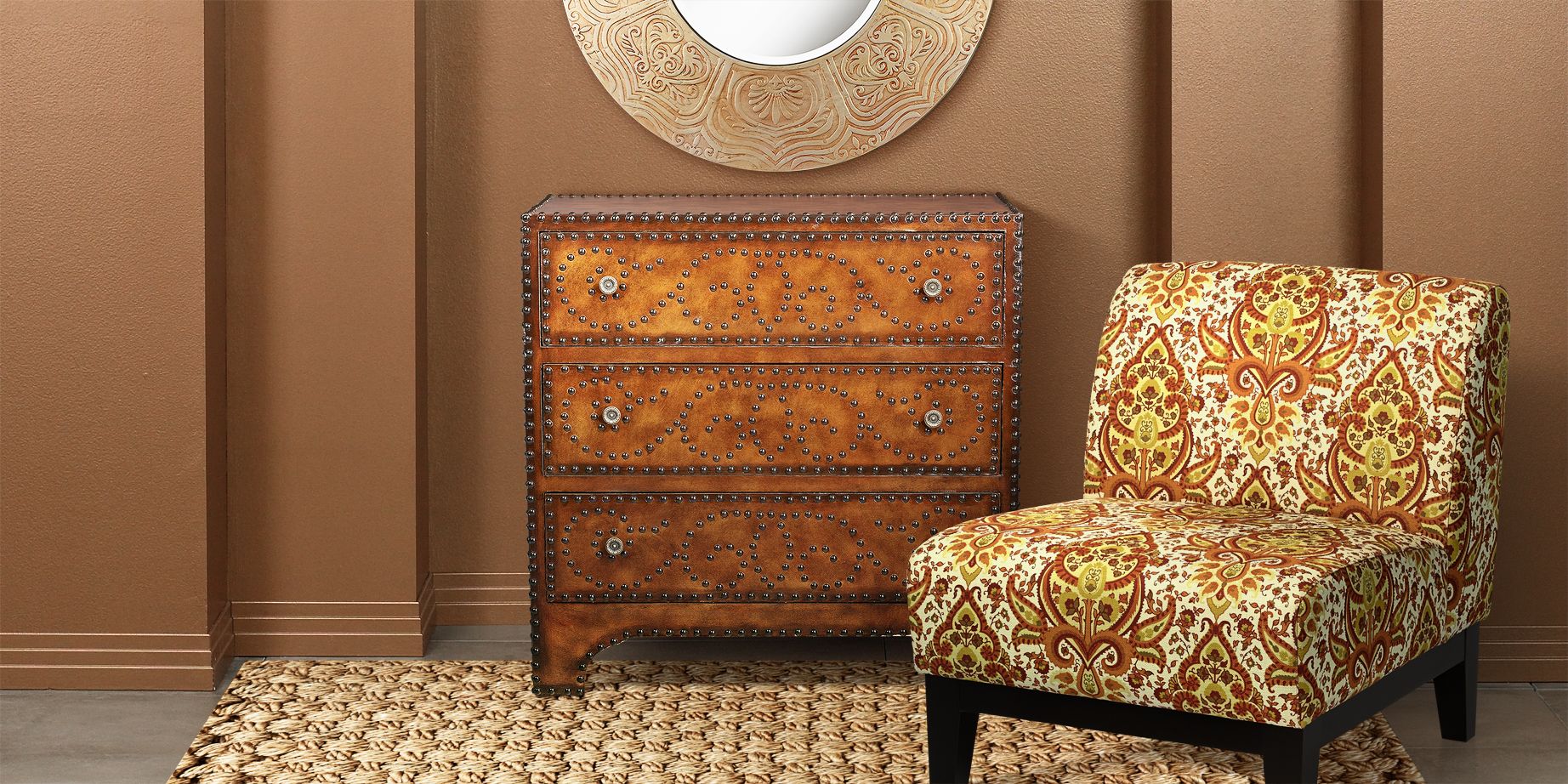 Moroccan Inspired Chair and Chest