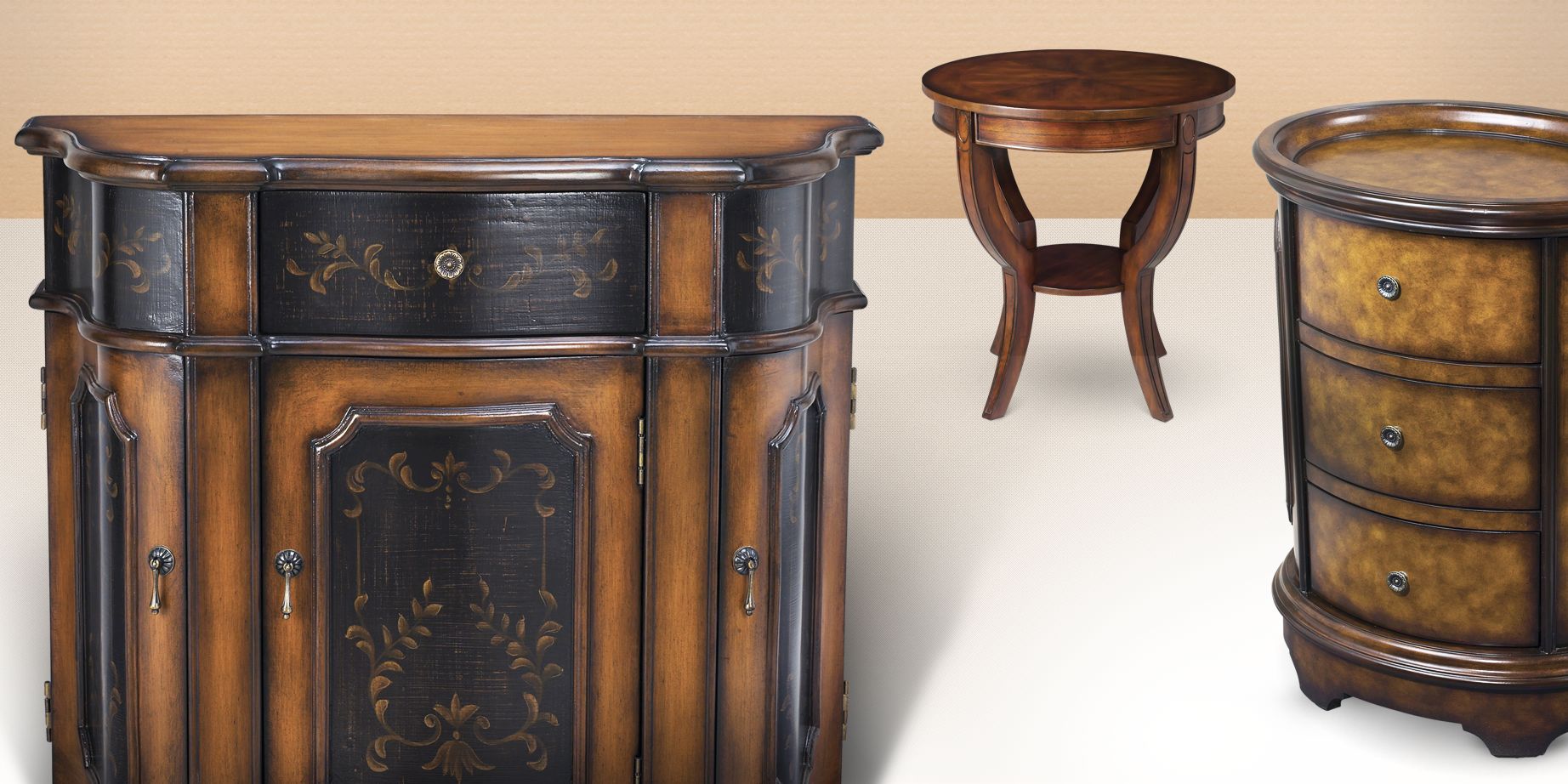 Save up to 70% off accent tables and chests of drawers on 55 Downing Street.