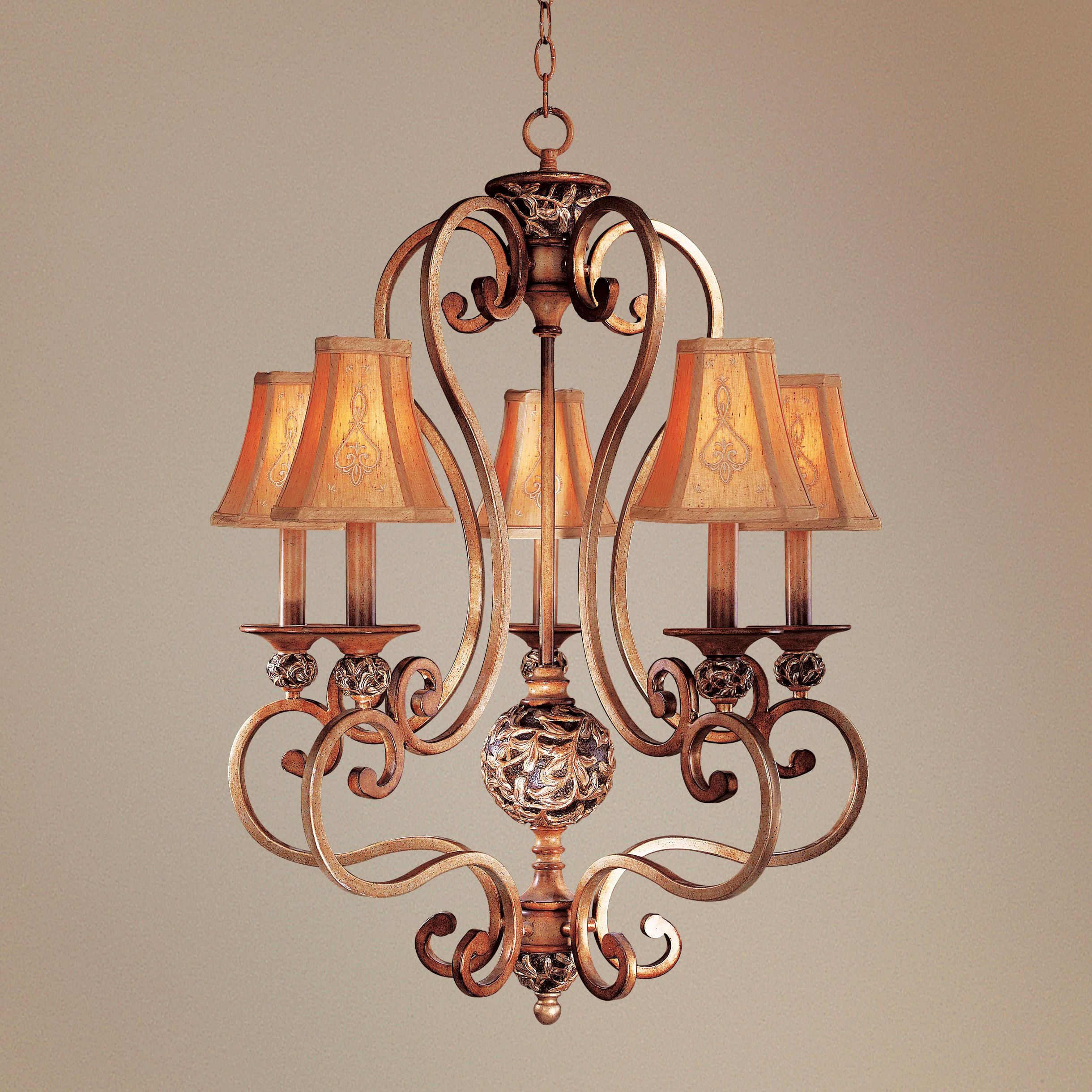 Jessica McClintock's Salon Grand Five Light Chandelier