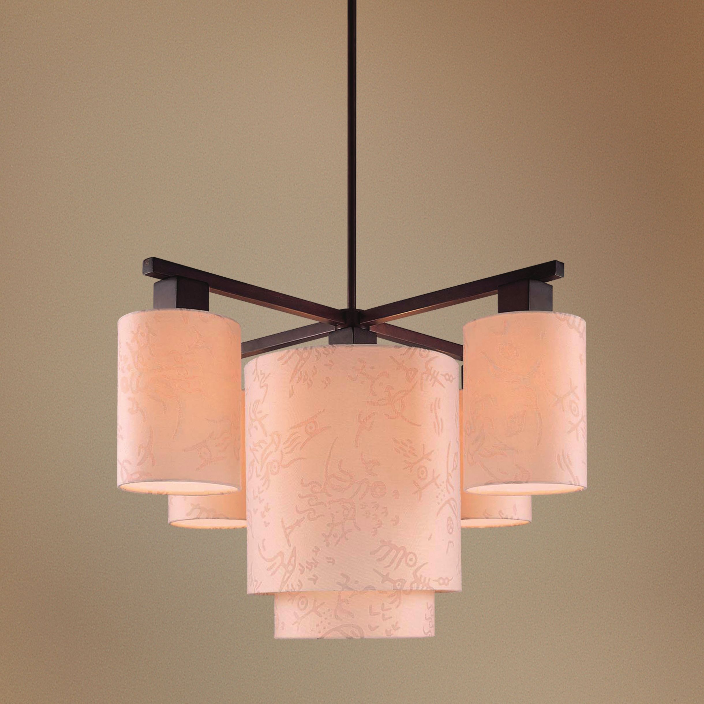 George Kovacs Kimono Collection Five Light Chandelier
