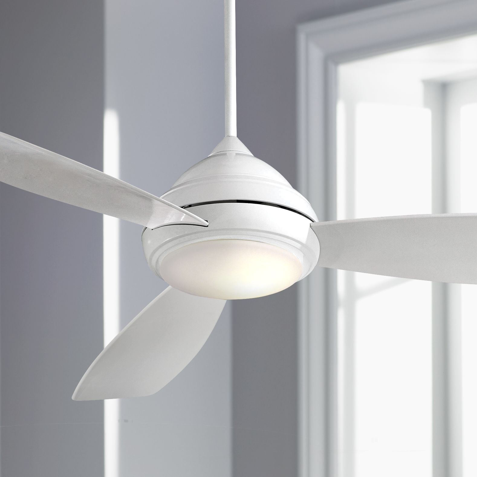 44" Minka Aire Concept 1 White Ceiling Fan