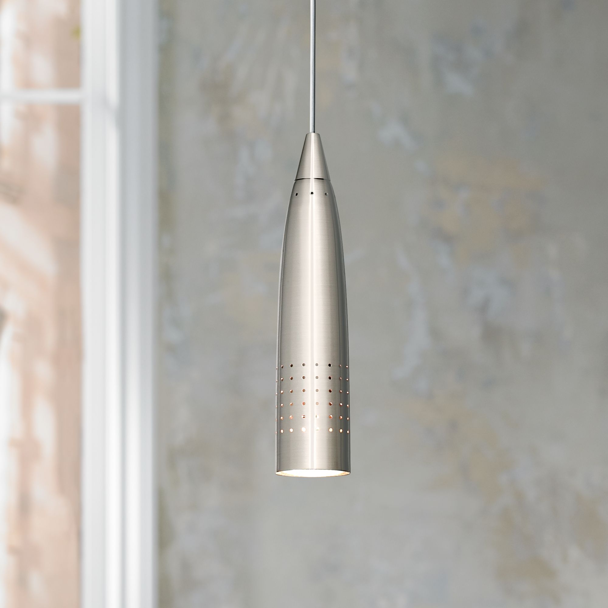 Odyssey Collection Brushed Steel Mini Pendant Chandelier