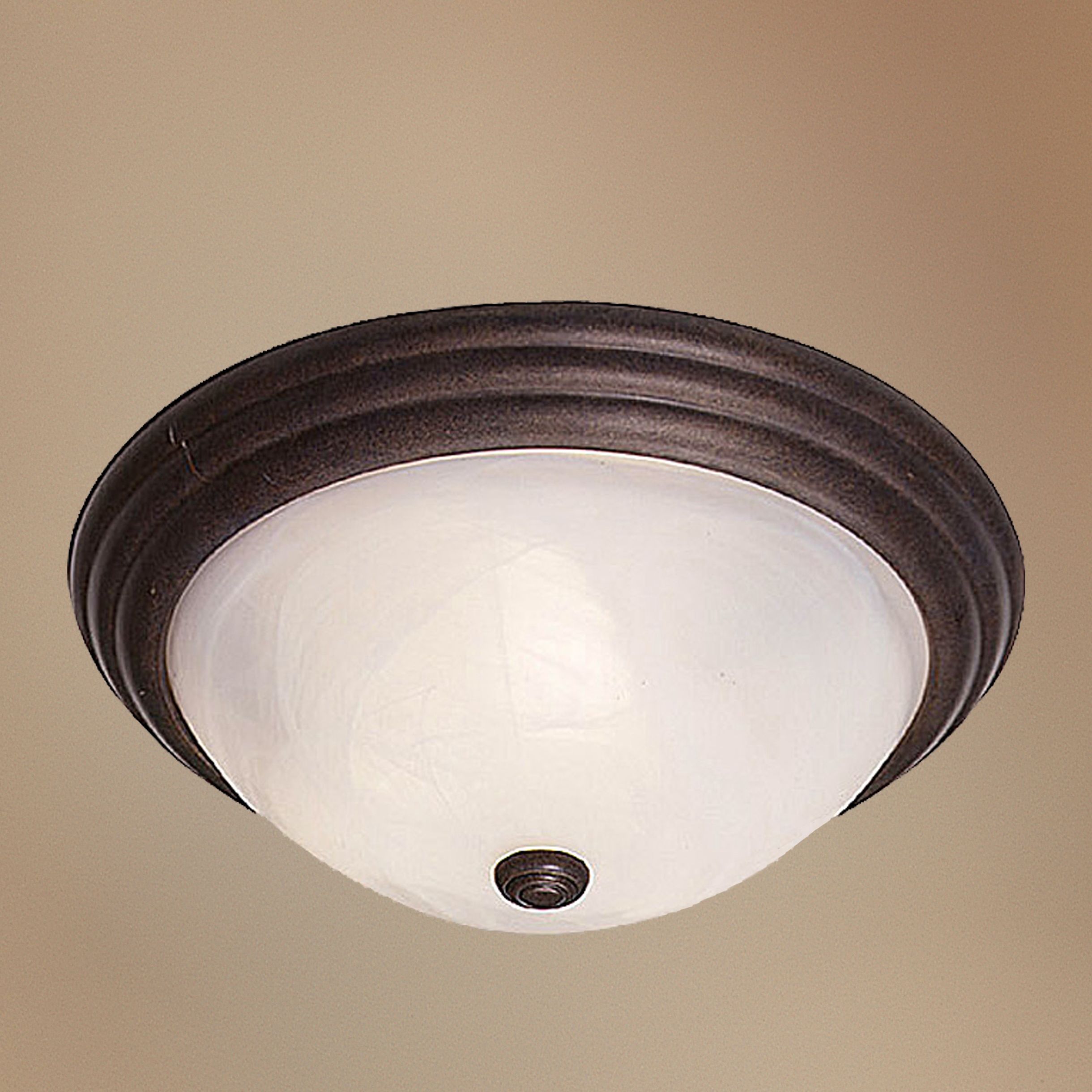Traditional Bronze Finish 13" Wide Ceiling Light Fixture