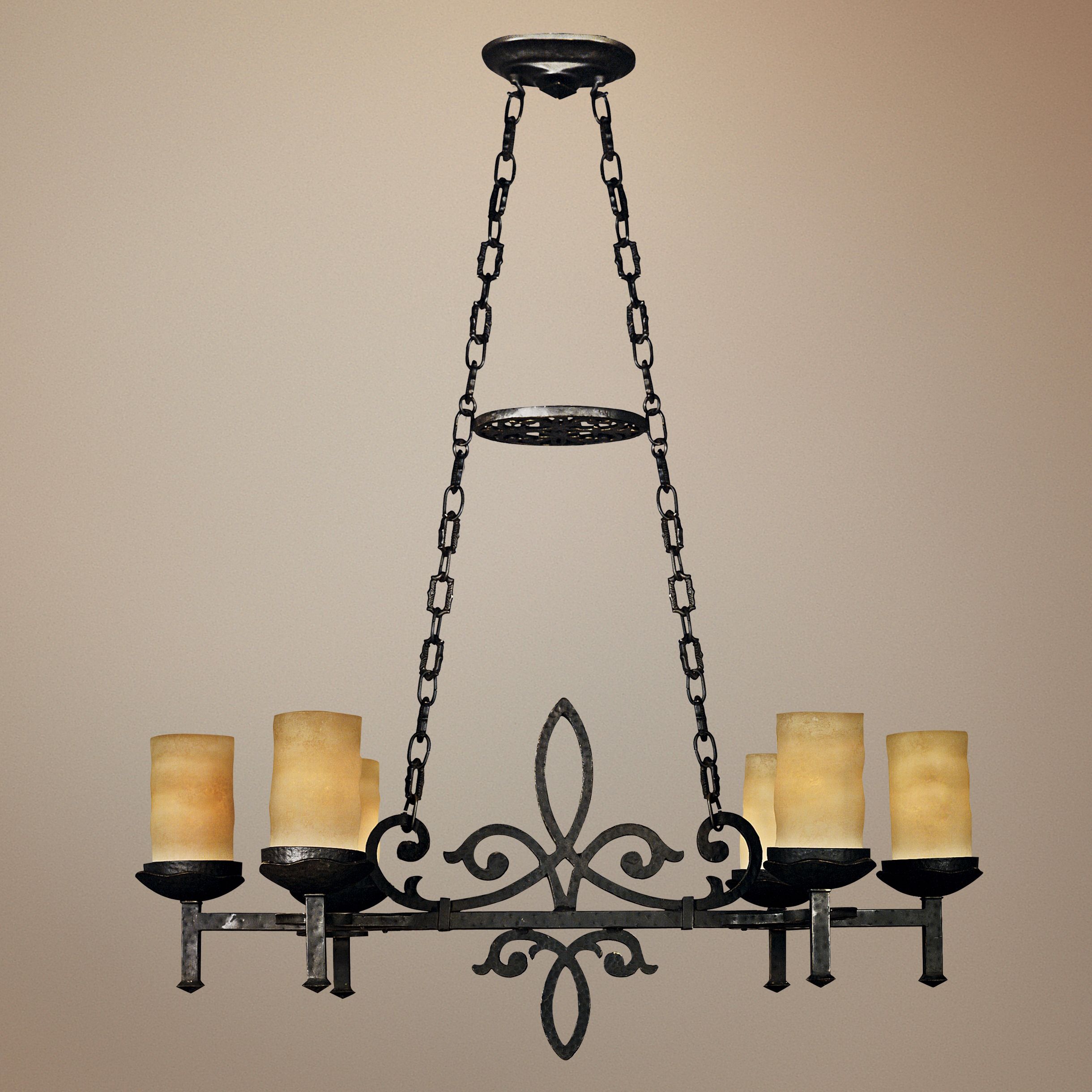 La Parra Collection 38 1/2" Wide 6-Light Island Chandelier