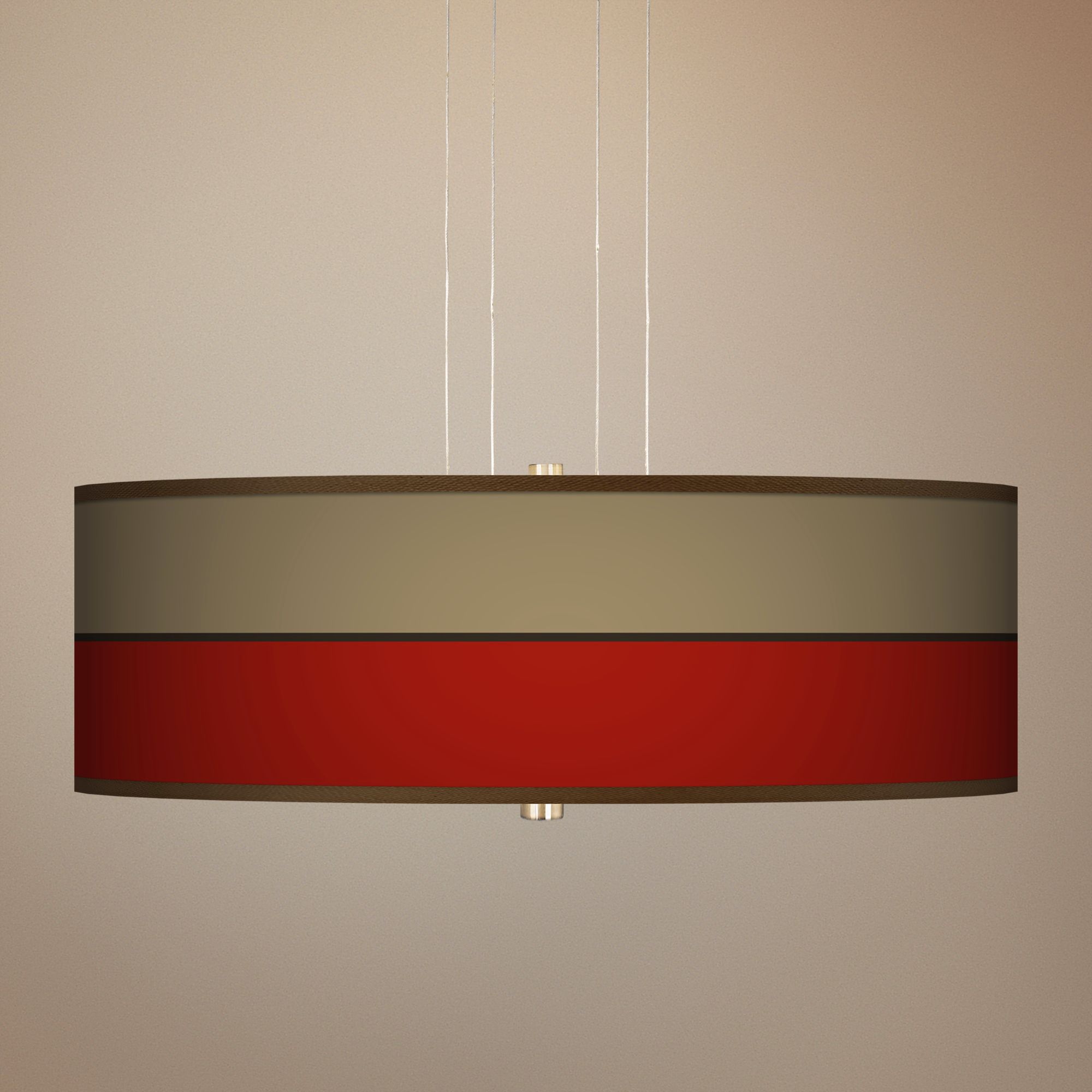 Empire Red 20" Wide 3-Light Pendant Chandelier