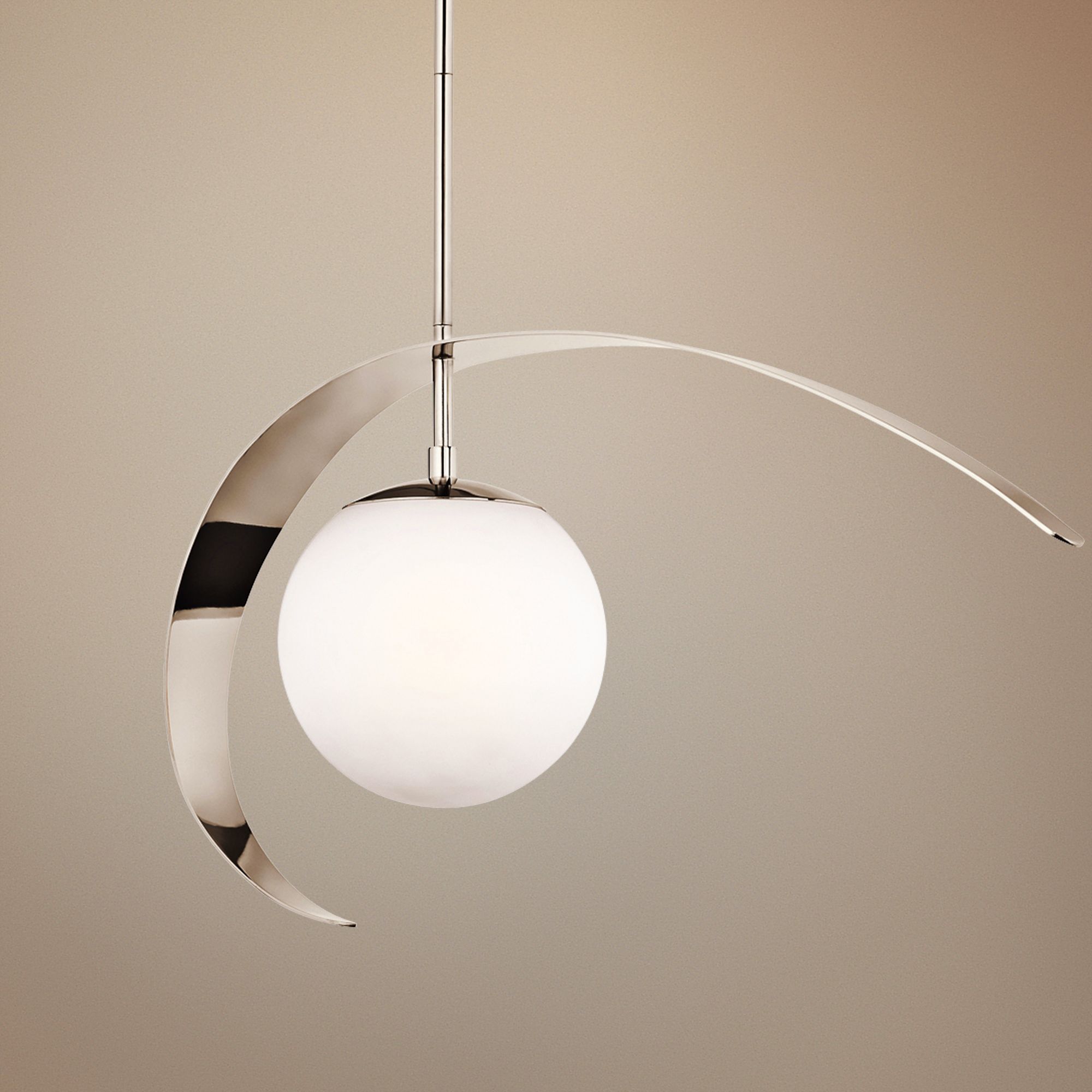 Kichler Escala Polished Nickel 8" Wide Pendant