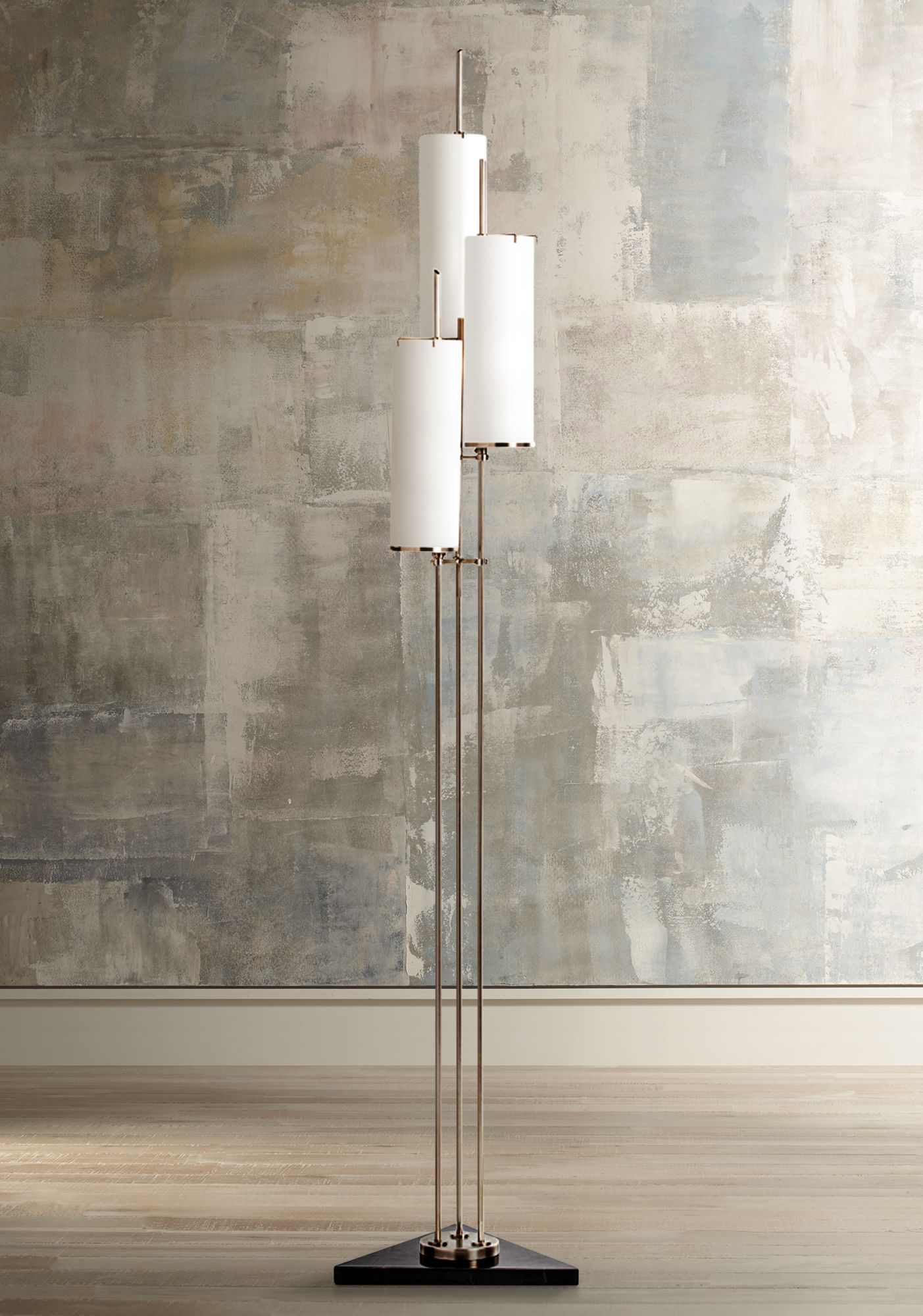 floor torchiere lamp stefan light silver arteriors meridian blaster possini euro lampsplus houzz