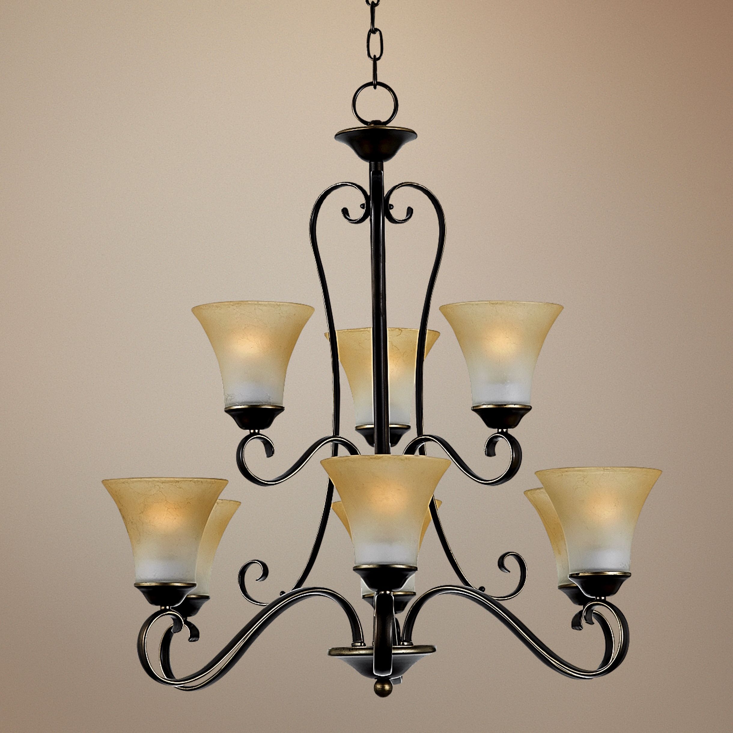 Duchess Two Tier Nine Uplight Chandelier