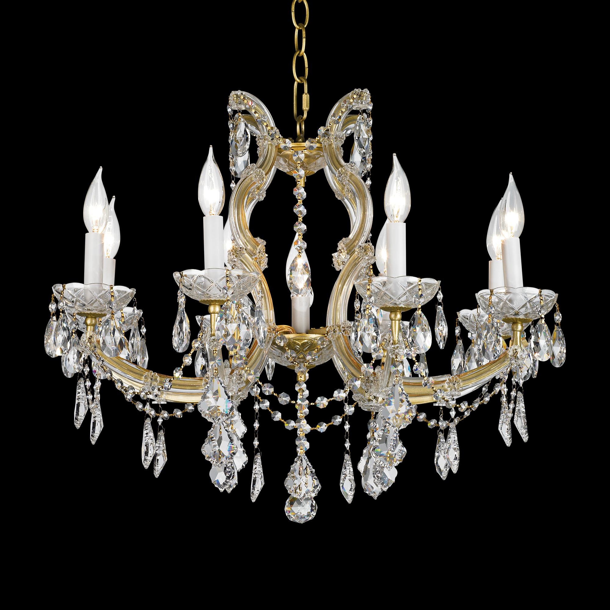 James R. Moder 25" Wide Maxfield Gold Chandelier