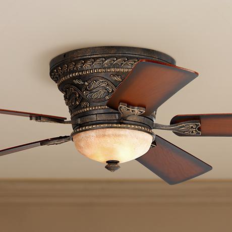 52" Casa Vieja Ancestry Hugger Ceiling Fan - #22479 | www.lampsplus.com