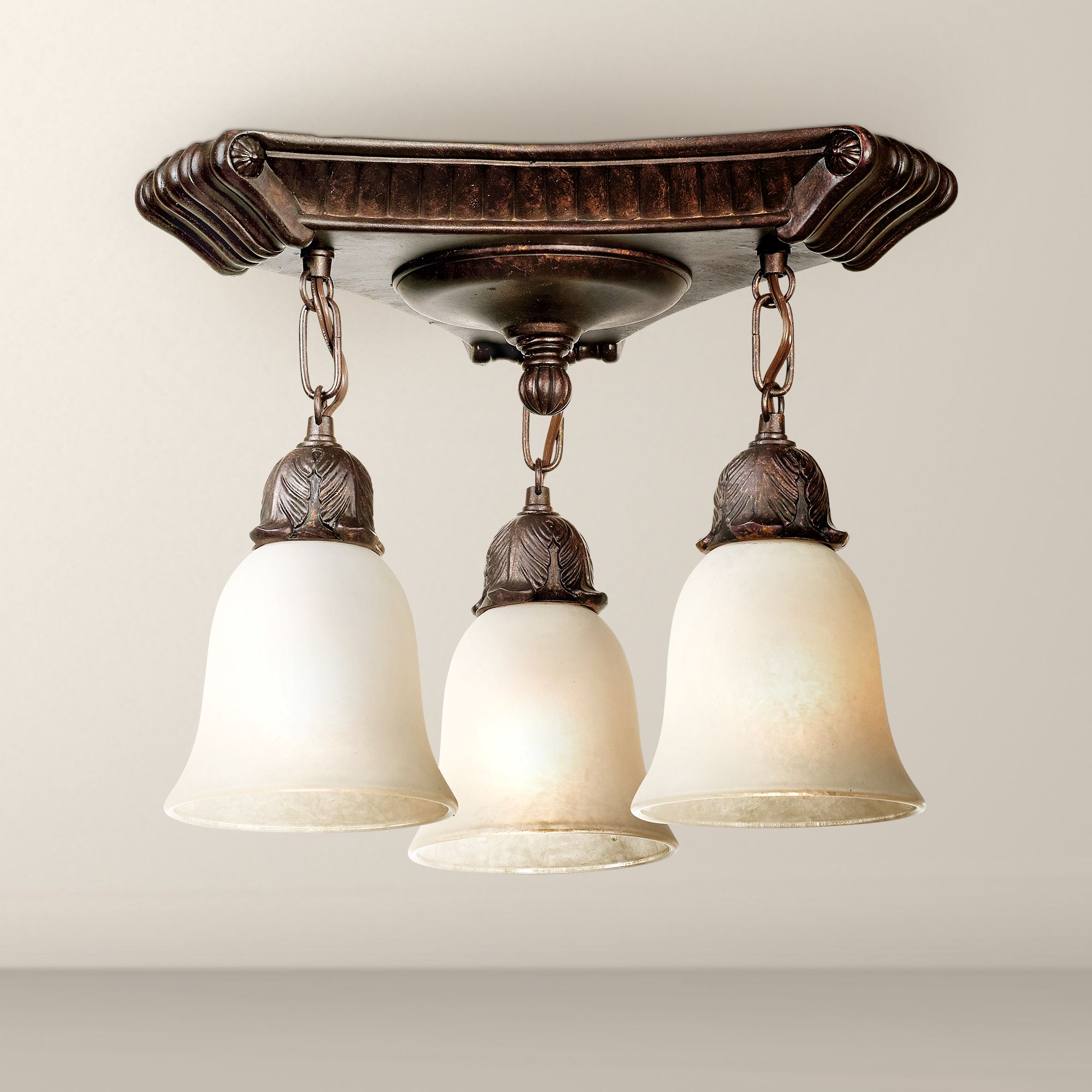 Victorian Hanging Glass 15 3/4" Wide Ceiling Light Fixture
