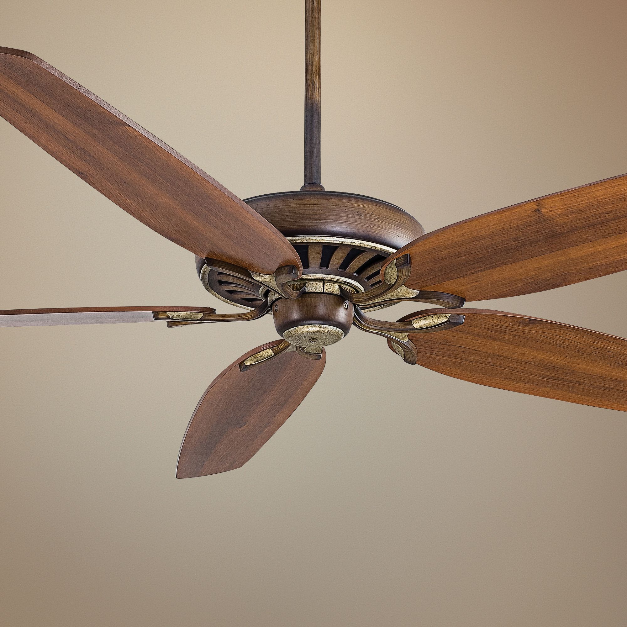 72" Great Room Traditional Belcaro Walnut Ceiling Fan