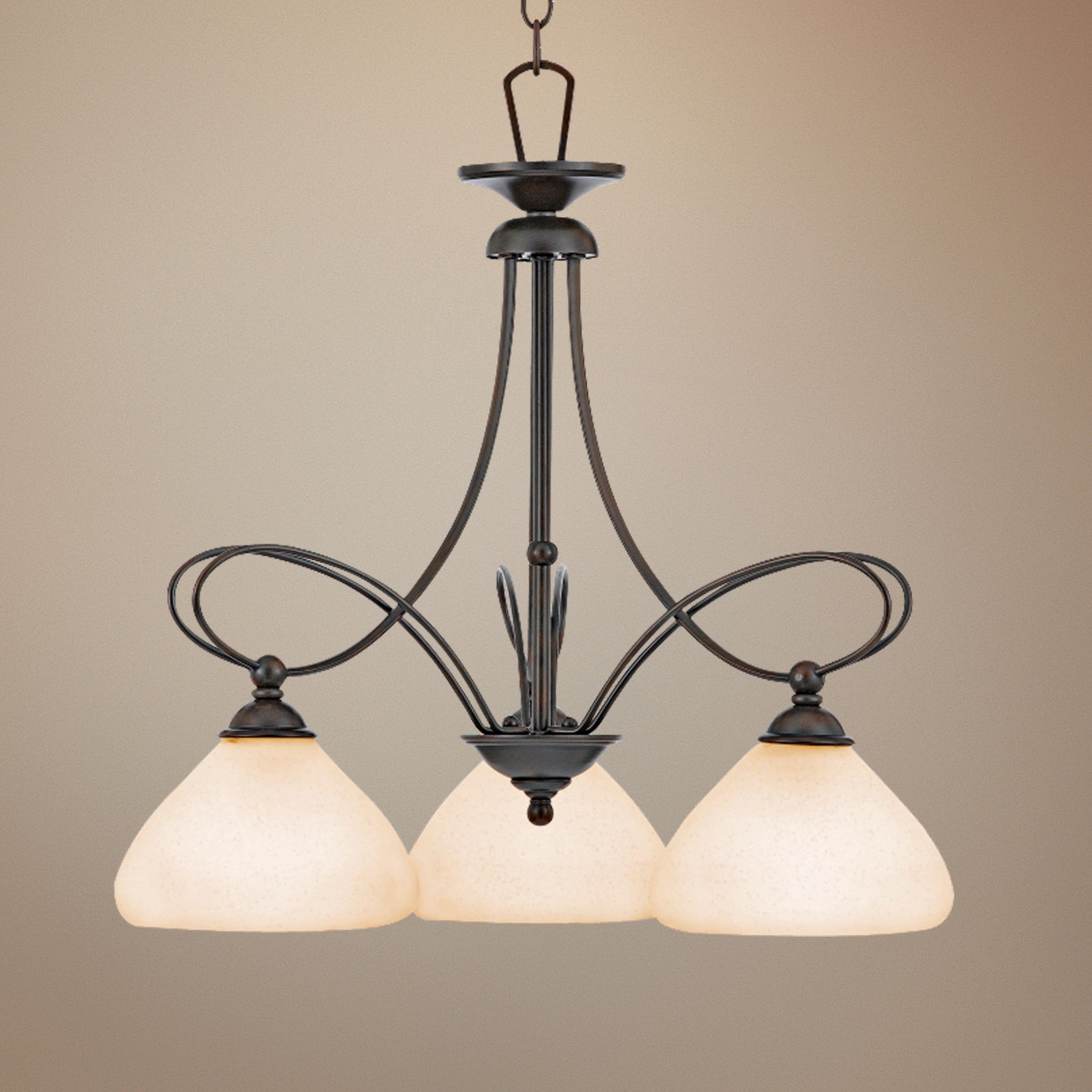 Denmark Teco Marrone Finish 24" Wide Chandelier