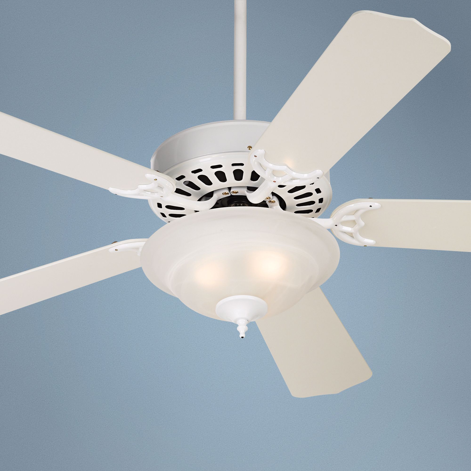 52" White Knight 3-Light Kit Ceiling Fan