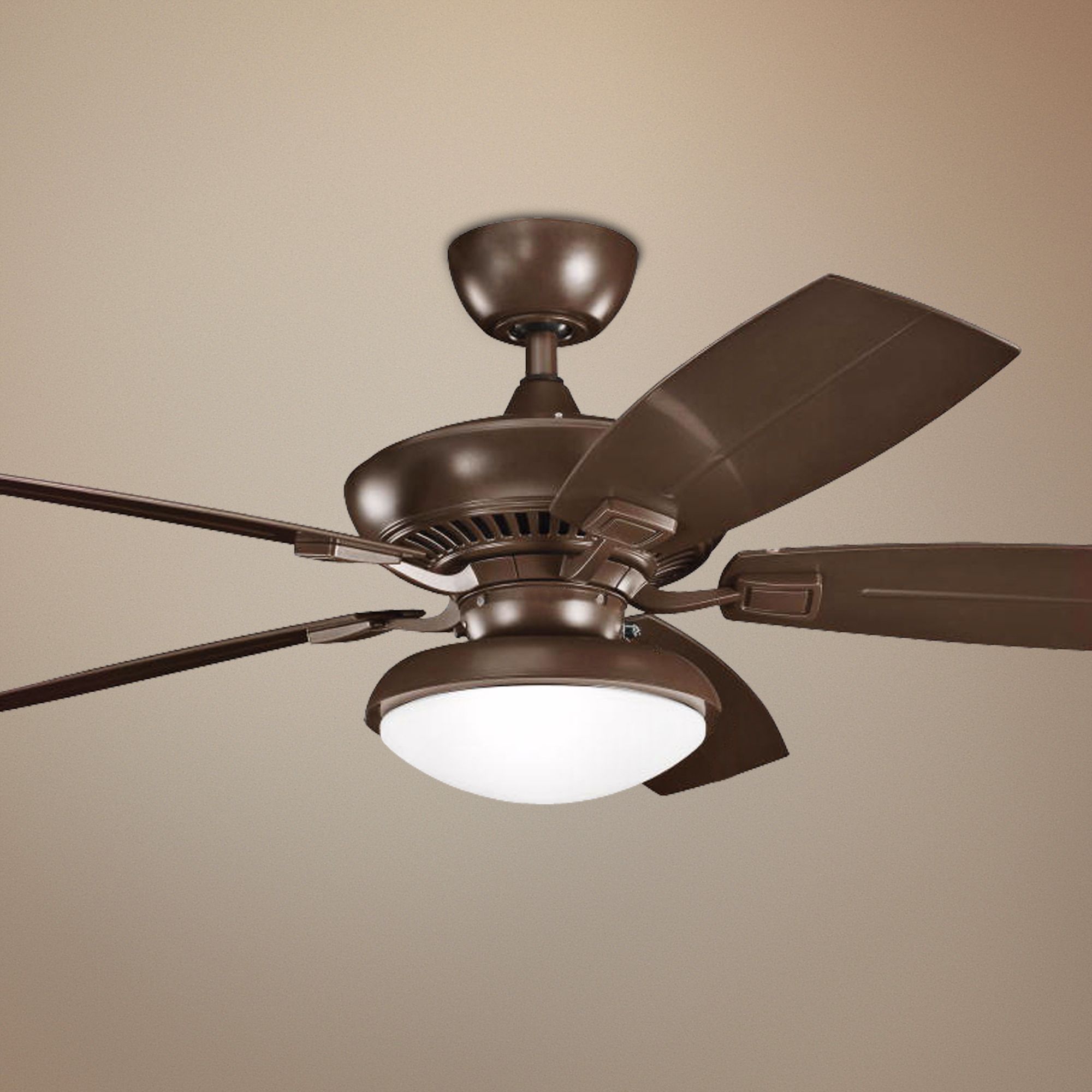 52" Canfield Climates Mocha Light Outdoor Ceiling Fan ...