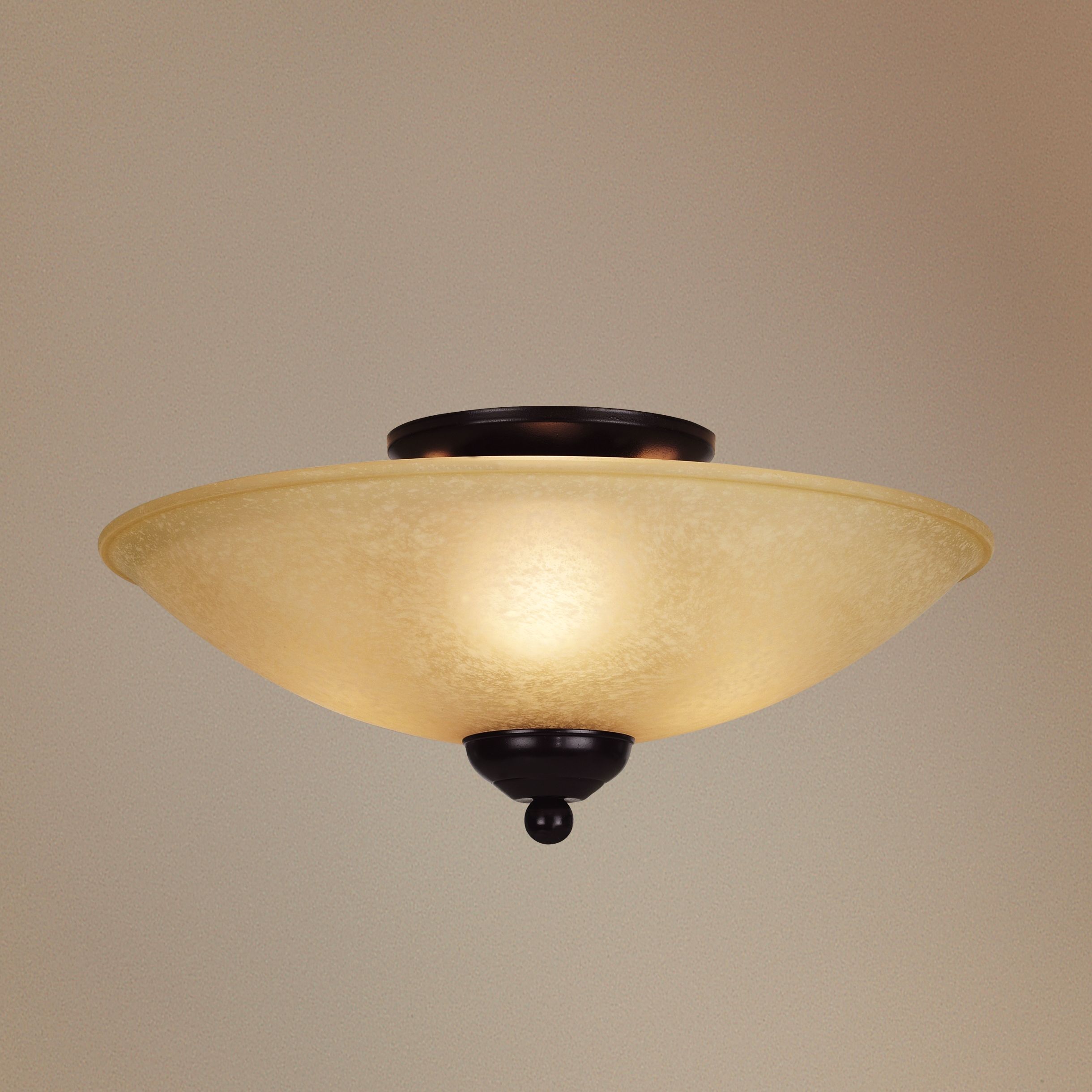 San Dimas Collection Bronze 14" Wide Ceiling Light Fixture