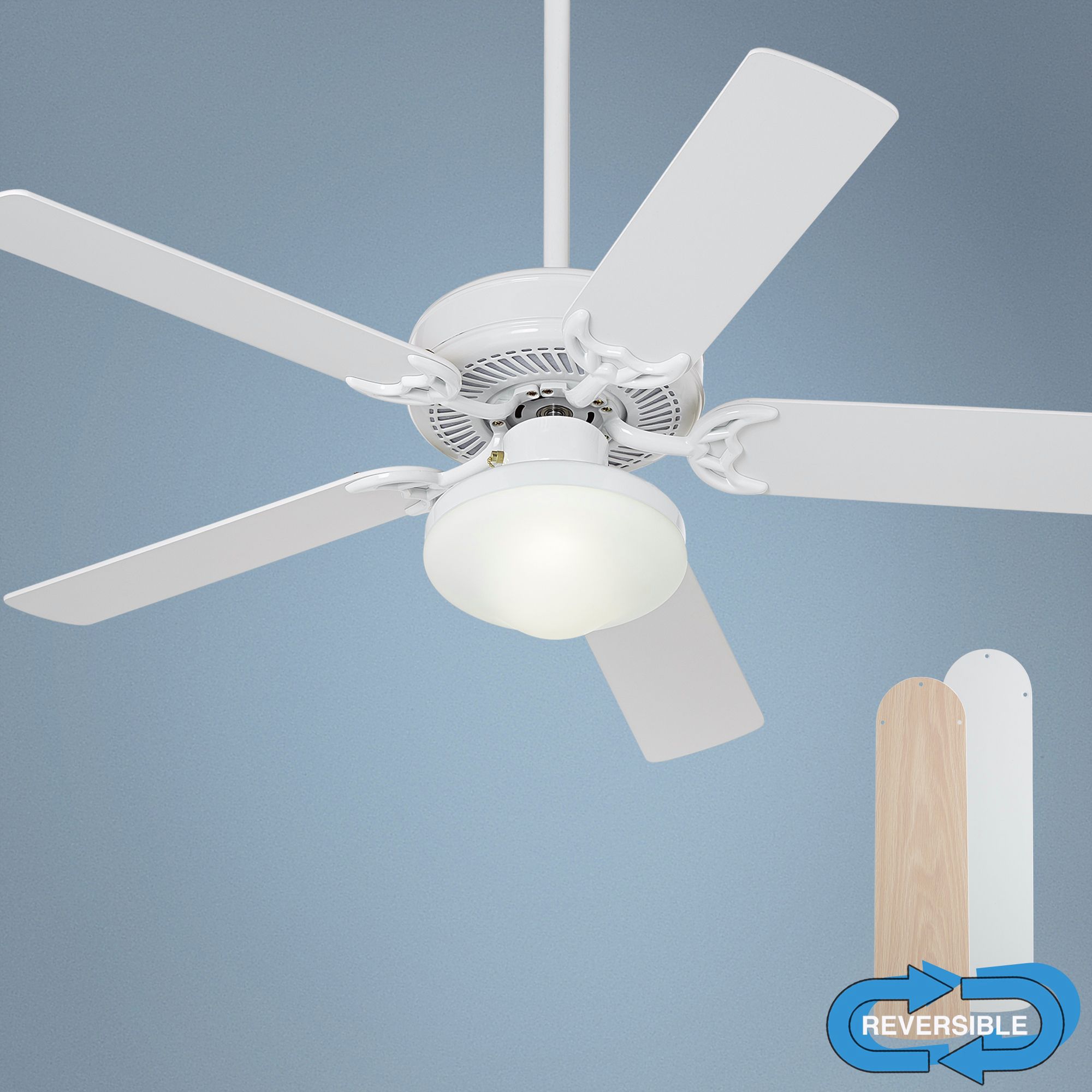 52" Casablanca Four Season III White Ceiling fan