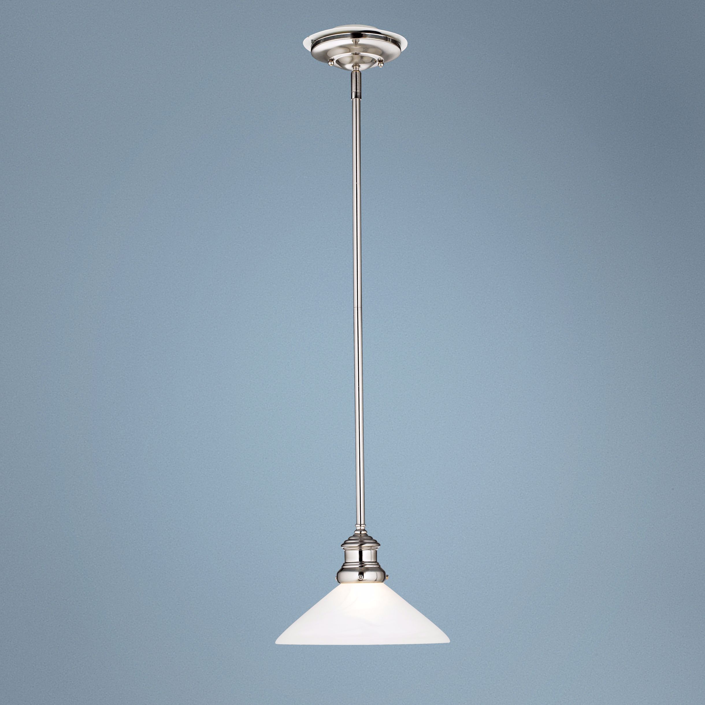 Marbleized Glass Pewter Finish Mini Pendant  Chandelier