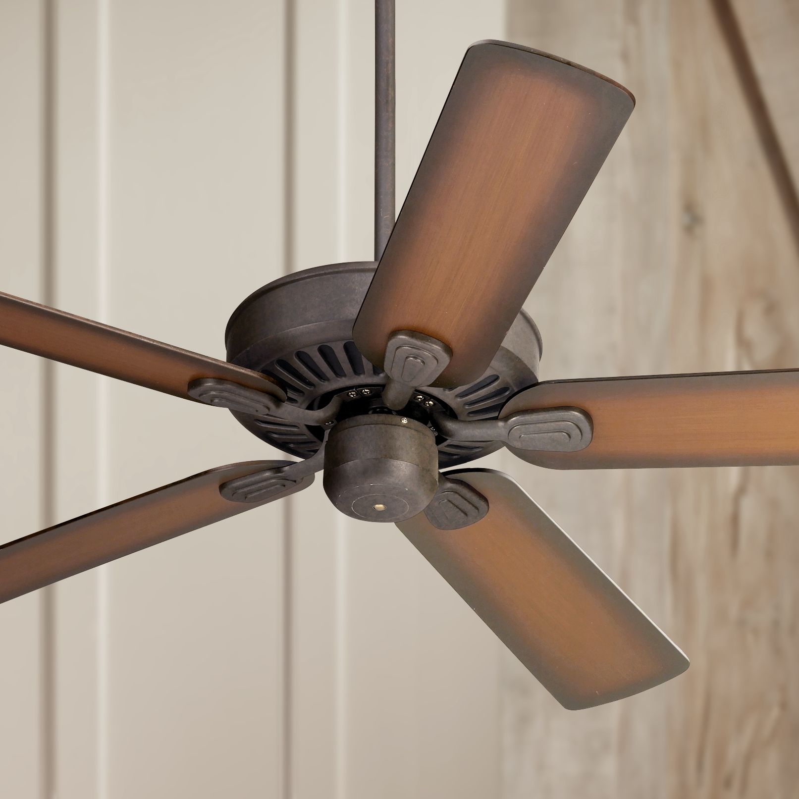 52" Casa Vieja Windstar II Shaded Teak Blades Ceiling Fan