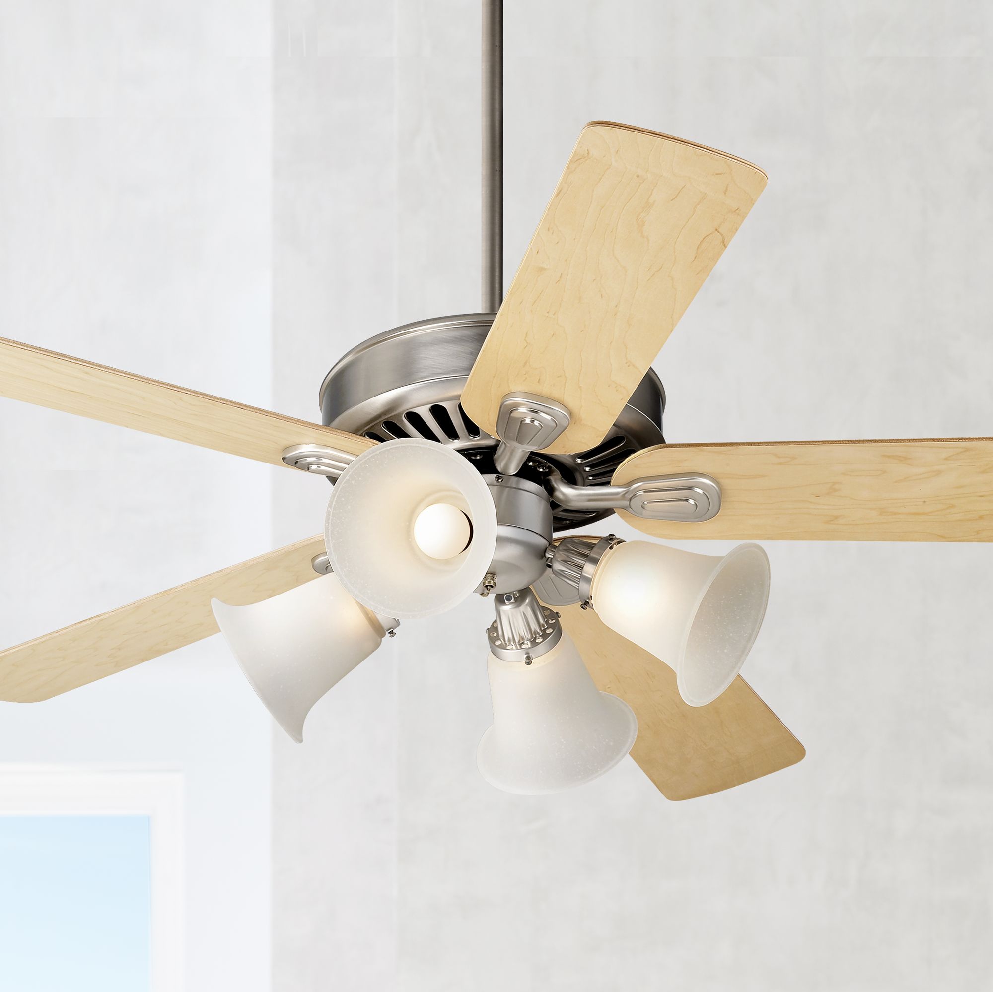 52" Windstar II™ Brushed Steel Finish Ceiling Fan