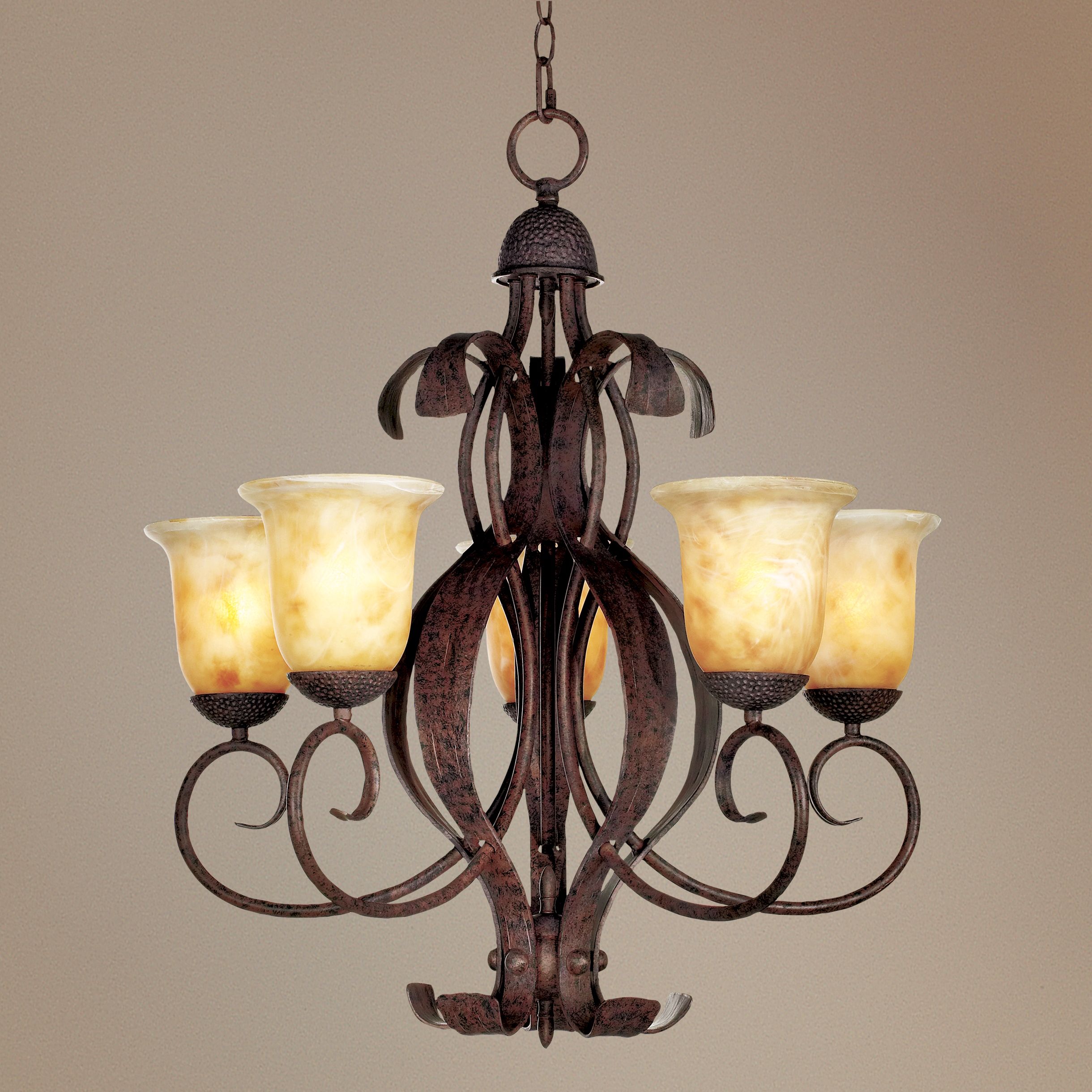 High Country Collection 25" Wide 5-Light Chandelier