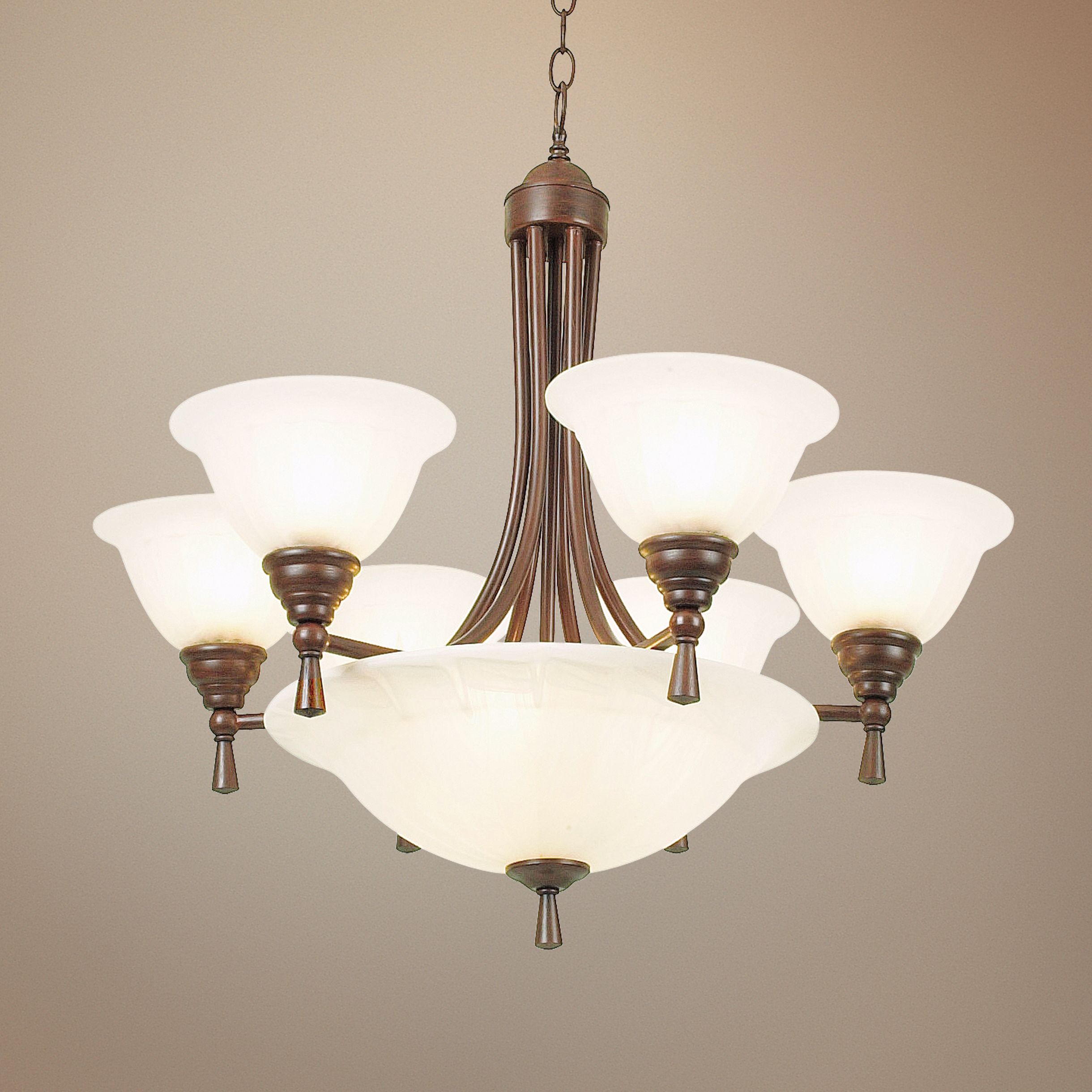 Porto Collection Six + Three Light Chandelier