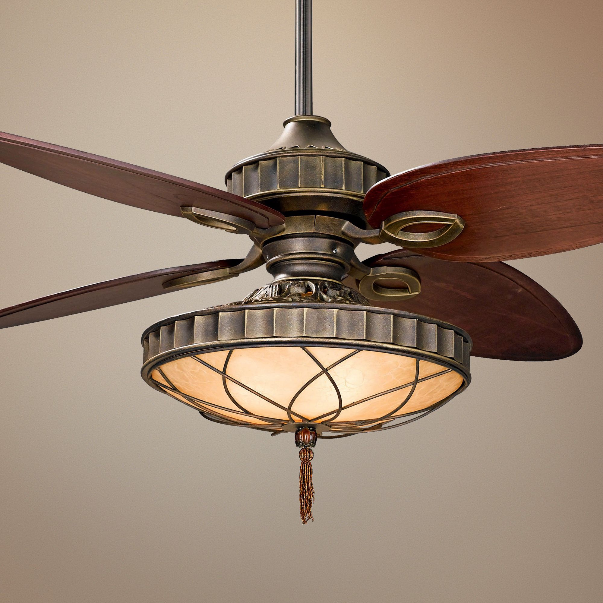 56" Fanimation Bayhill Venetian Bronze Lighted Ceiling Fan