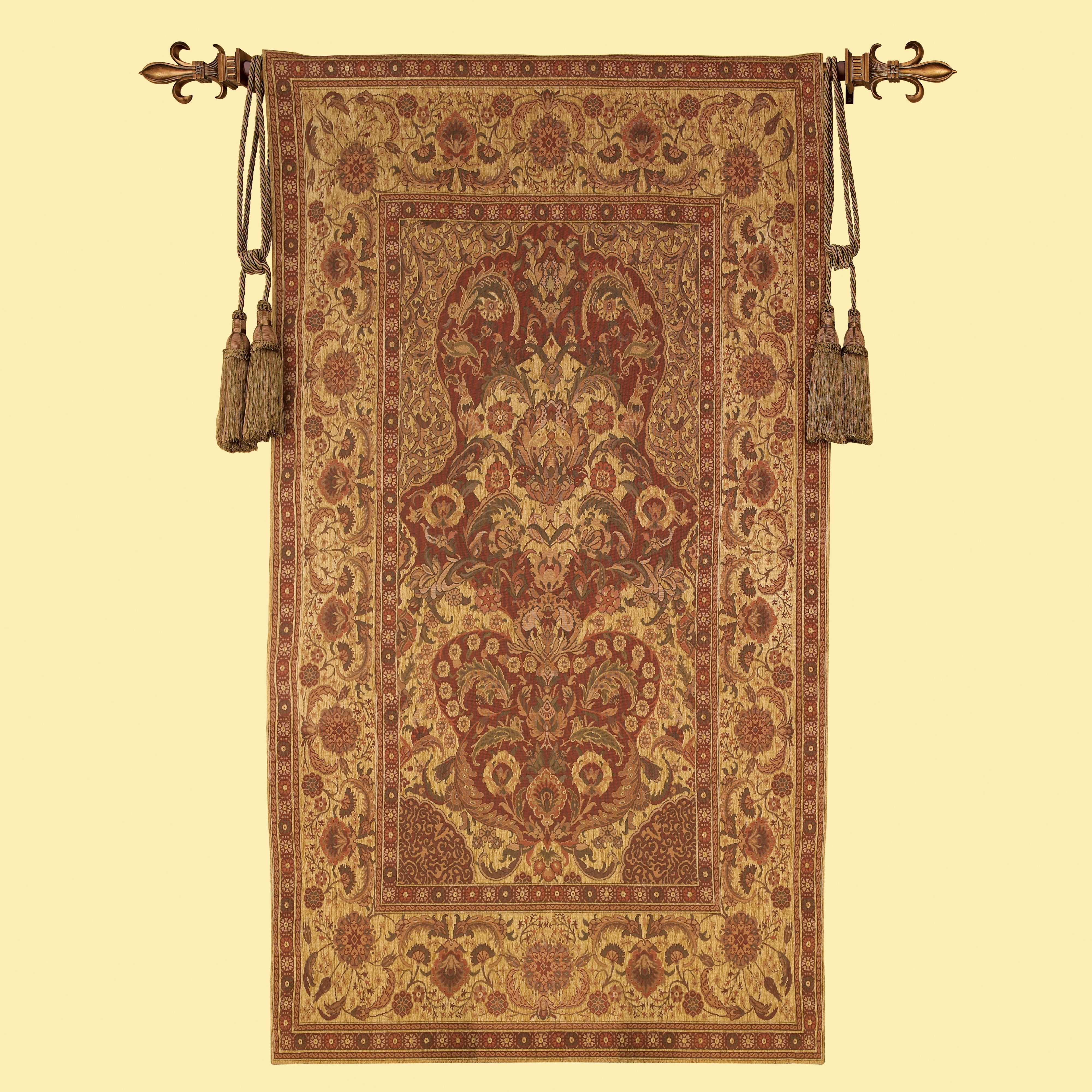 Andalusia Gold Chenille 70" High Wall Tapestry
