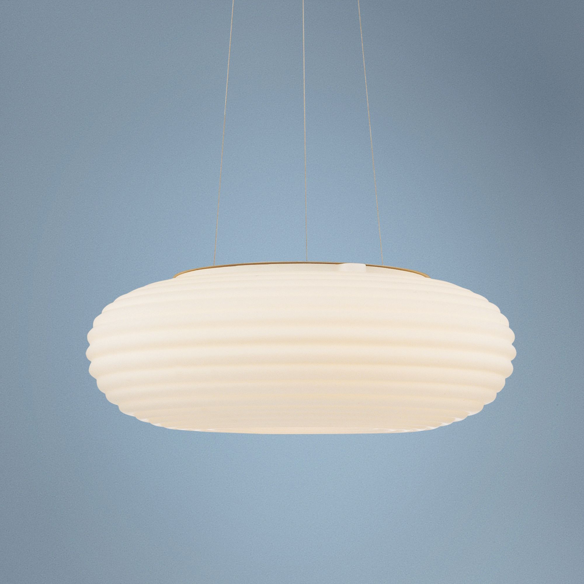 Possini Euro White 18 1/2" Wide Modern Pendant Chandelier