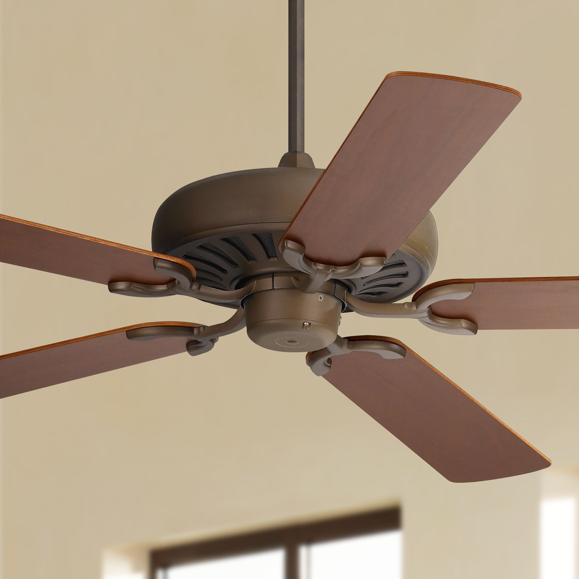 60" Casa Equinox™ Bronze and Teak Ceiling Fan