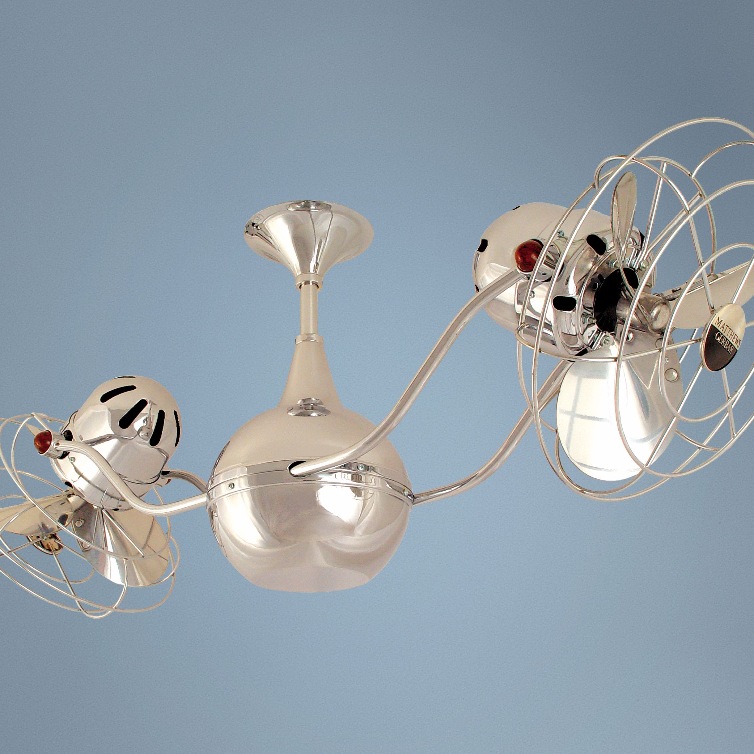 42" Vent Bettina Chrome and Metal Standard Ceiling Fan