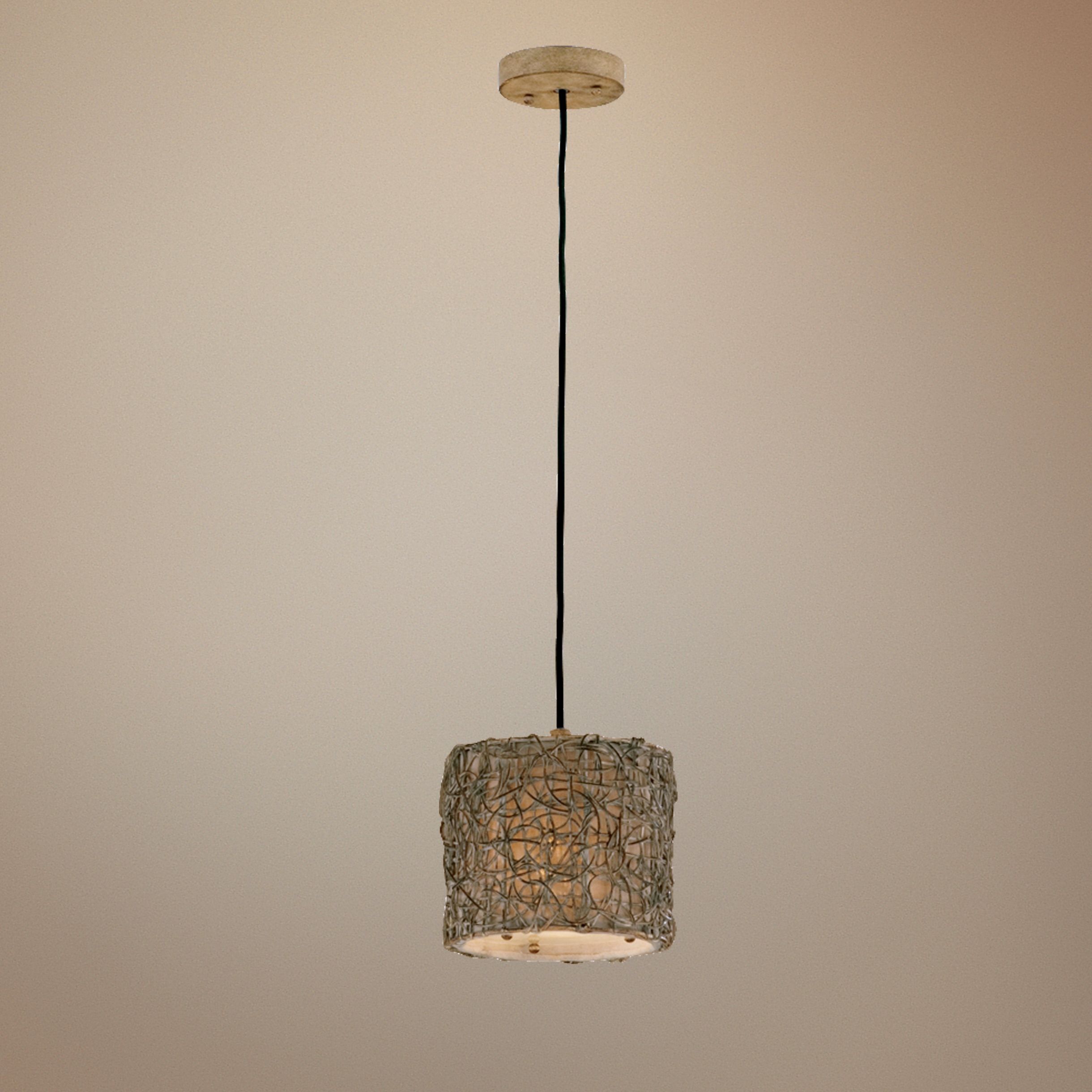 Naturals Knotted Rattan Mini-Pendant Chandelier