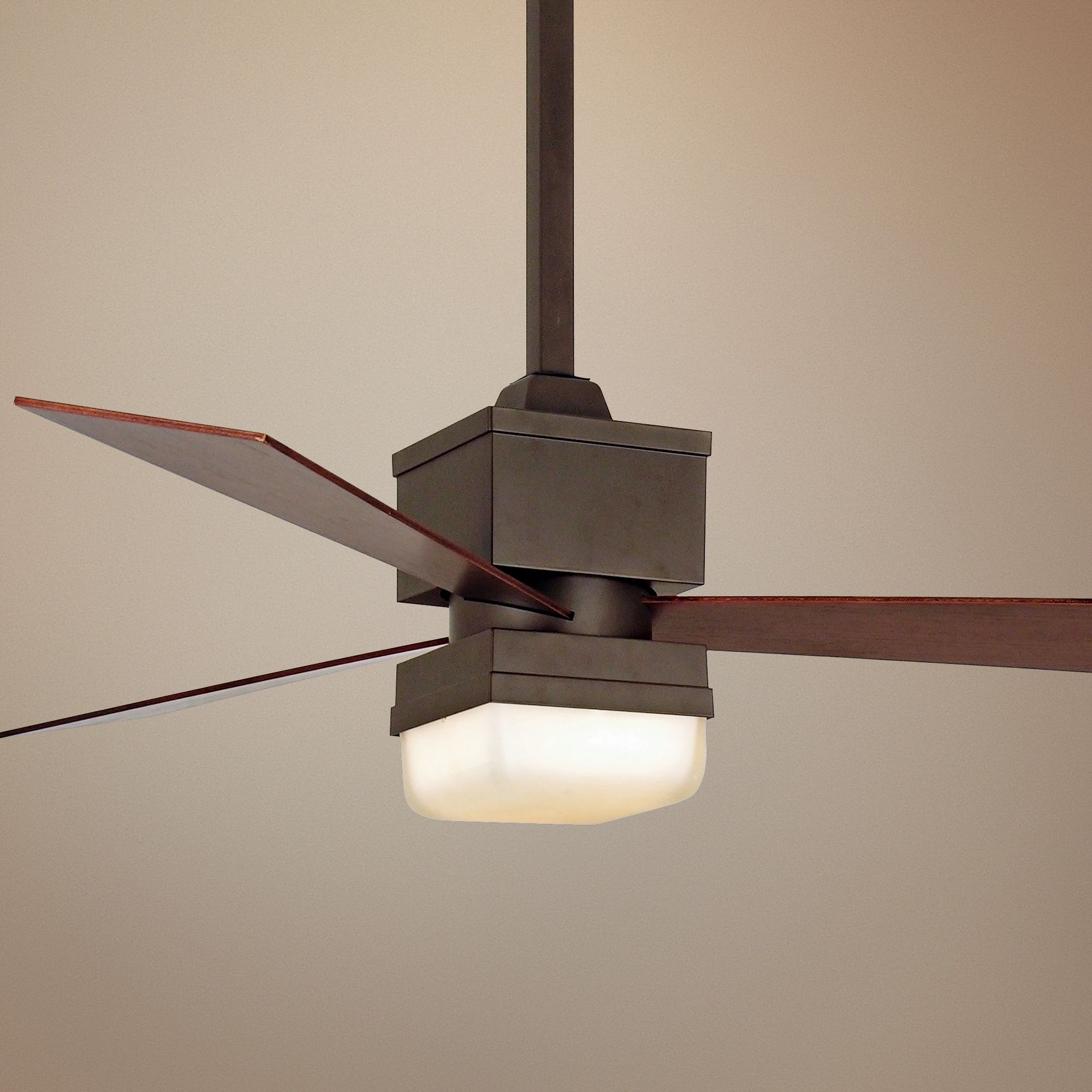 54" Fanimation Kubix Reversible Blades Bronze Ceiling Fan