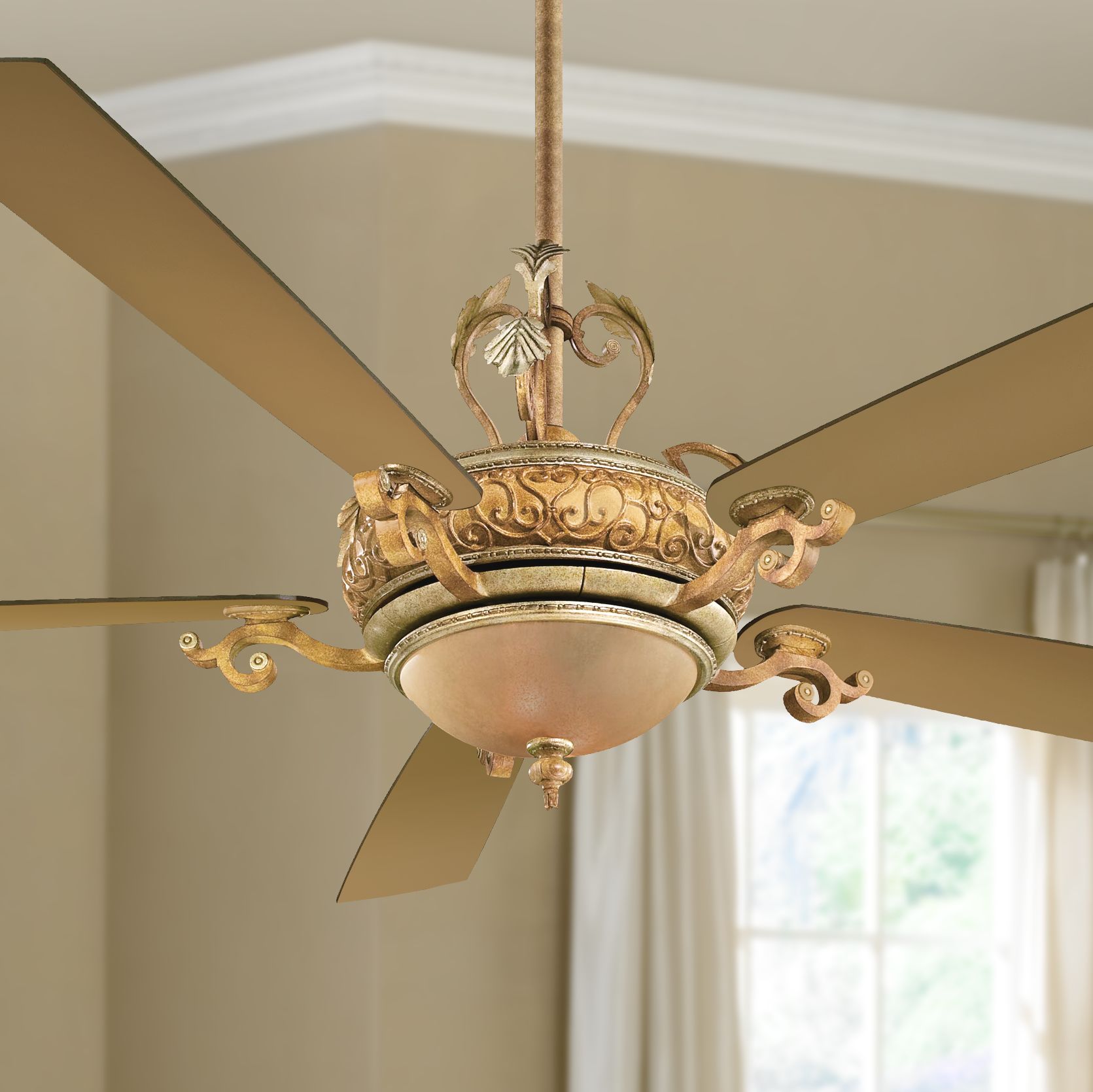 68 Napoli Ii Tuscan Patina Finish Ceiling Fan 45100 On Popscreen