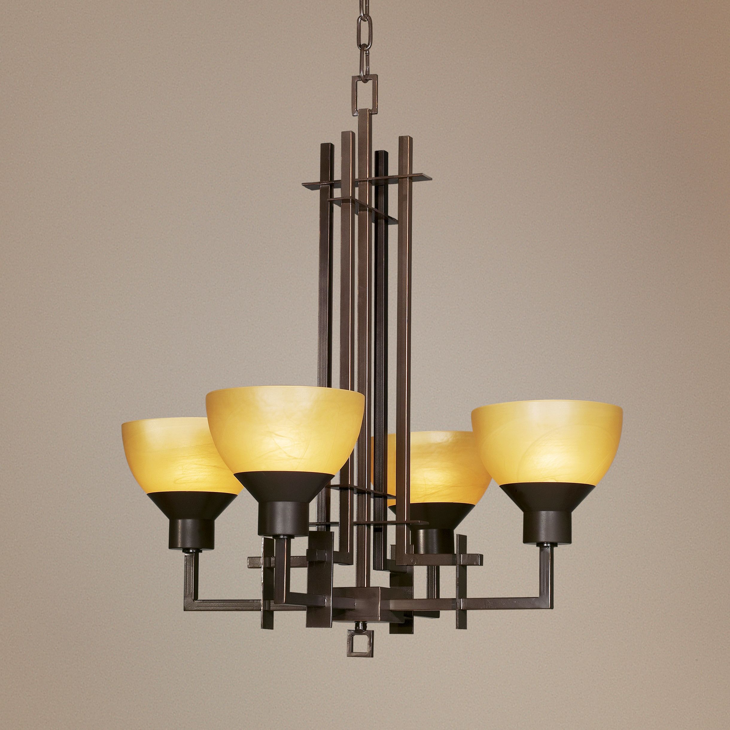 Metro Collection Quartet Four Light Chandelier