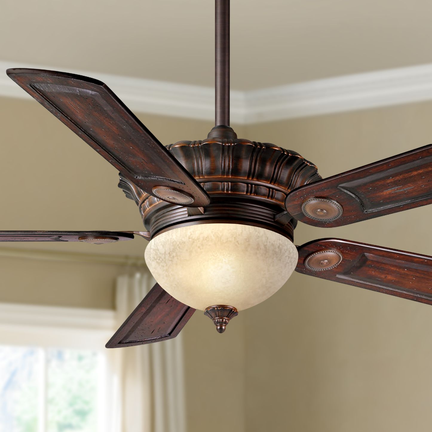 54"  Alessandria Brushed Cocoa Ceiling Fan