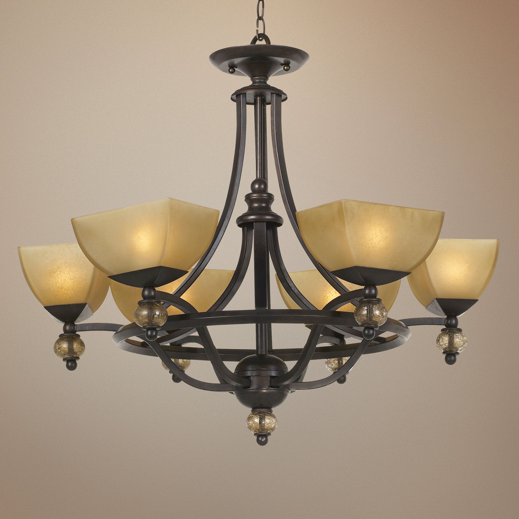 Possini Morocco Collection Six Light Round Chandelier
