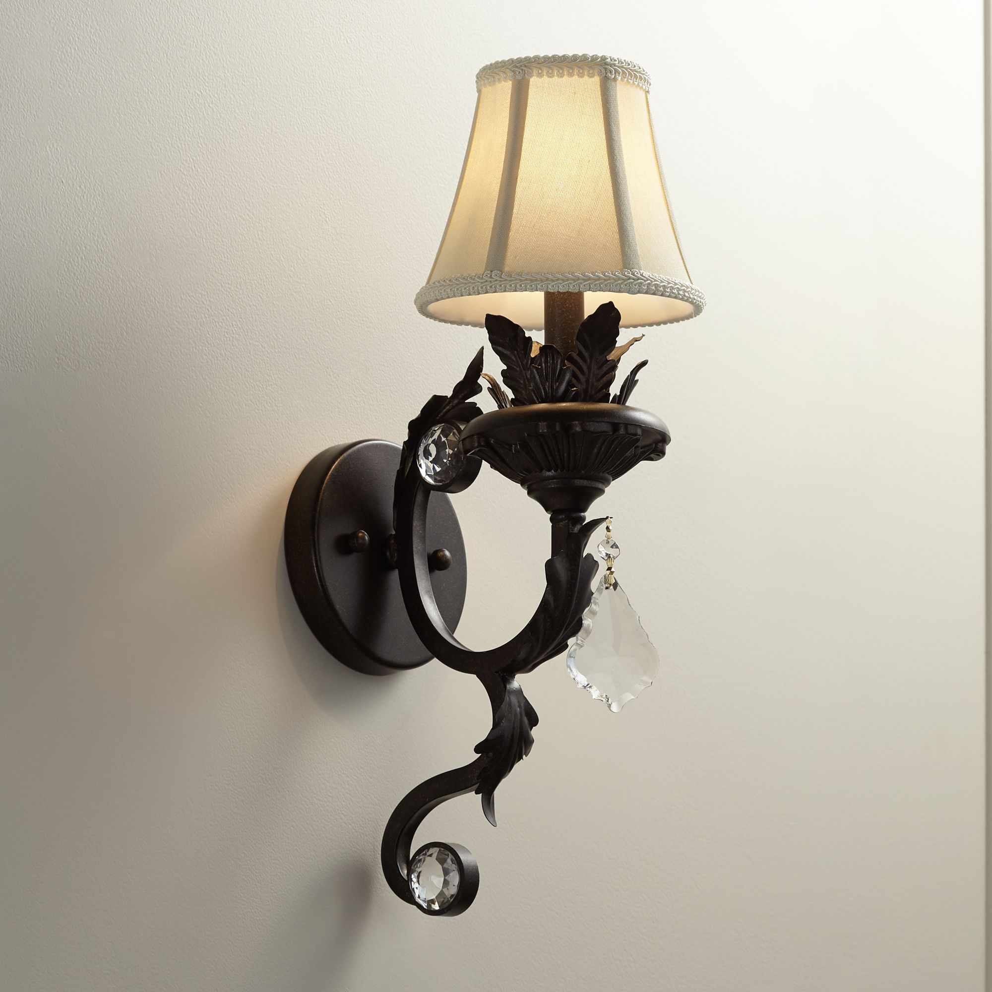 Kathy Ireland Ramas de Luces 17 1/2" High Bronze Wall Sconce