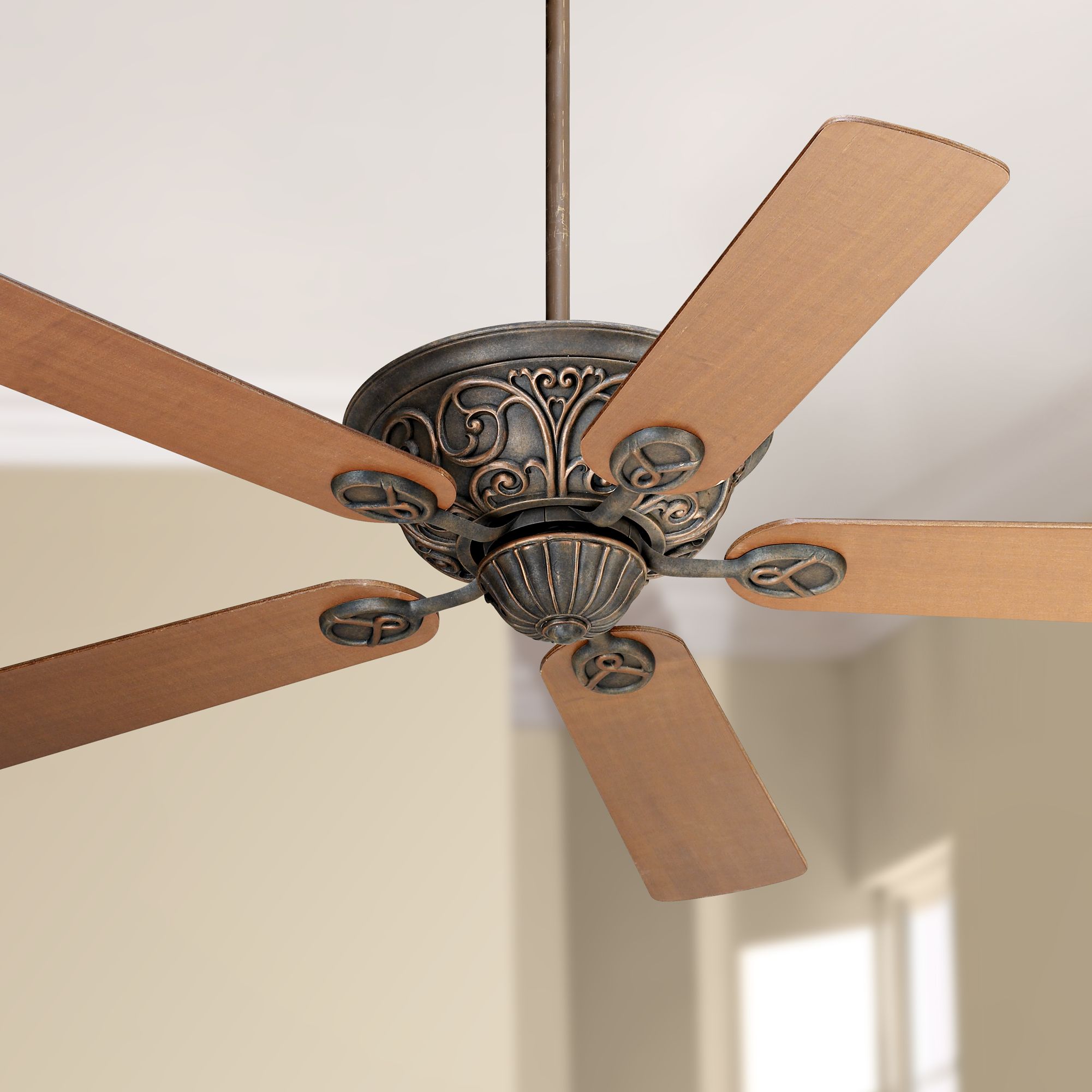 52" Casa Contessa™ Bronze Walnut Blades Ceiling Fan