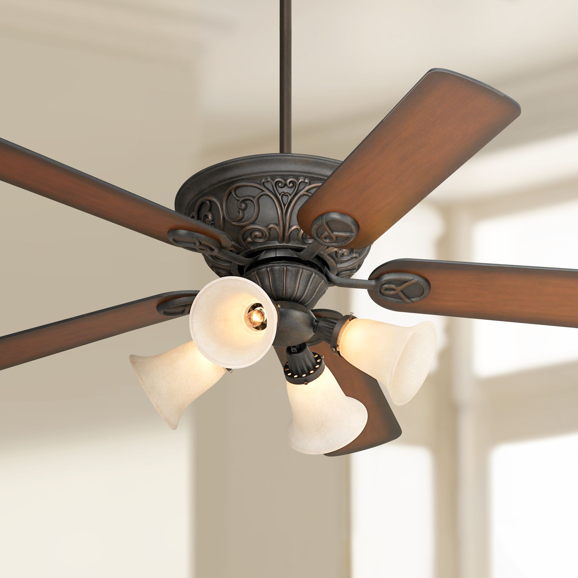 52" Casa Contessa™ Bronze Ceiling Fan with Light Kit
