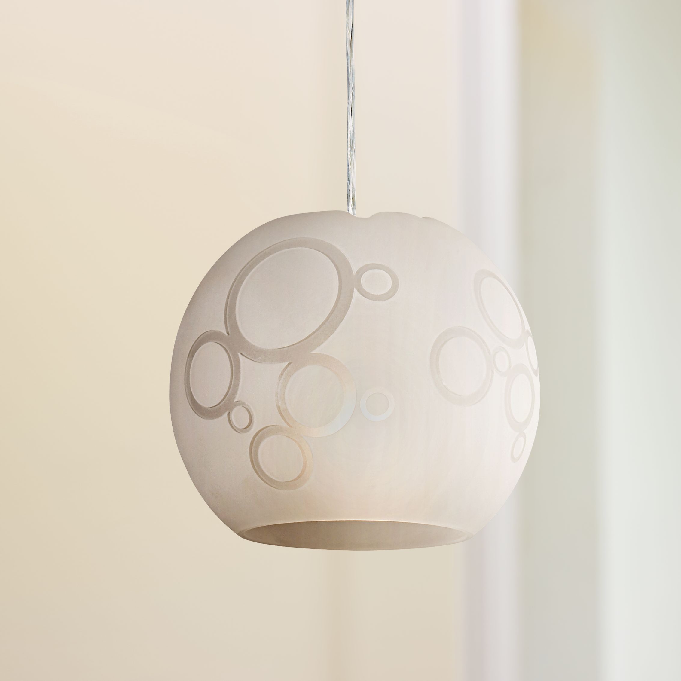 Circles Frosted Glass Pendant Light