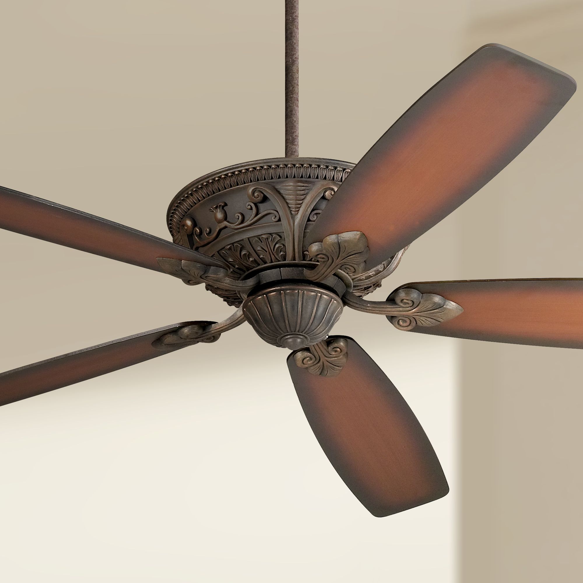 60" Casa Montego™ Bronze Shaded Teak Ceiling Fan