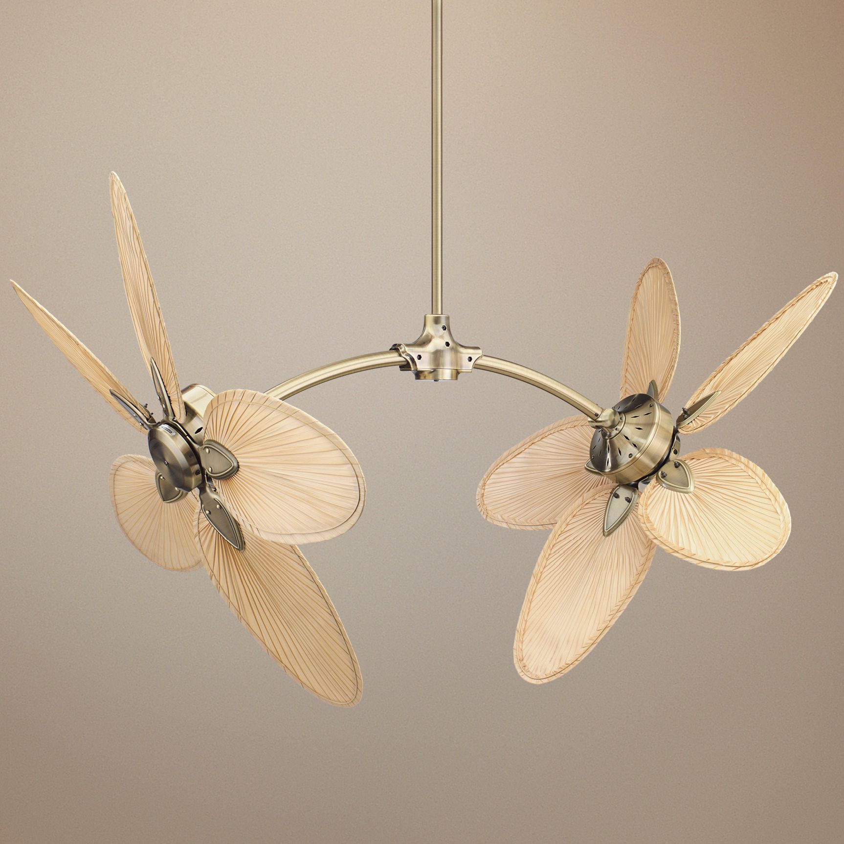 The Caruso Antique Brass Fan By Fanimation