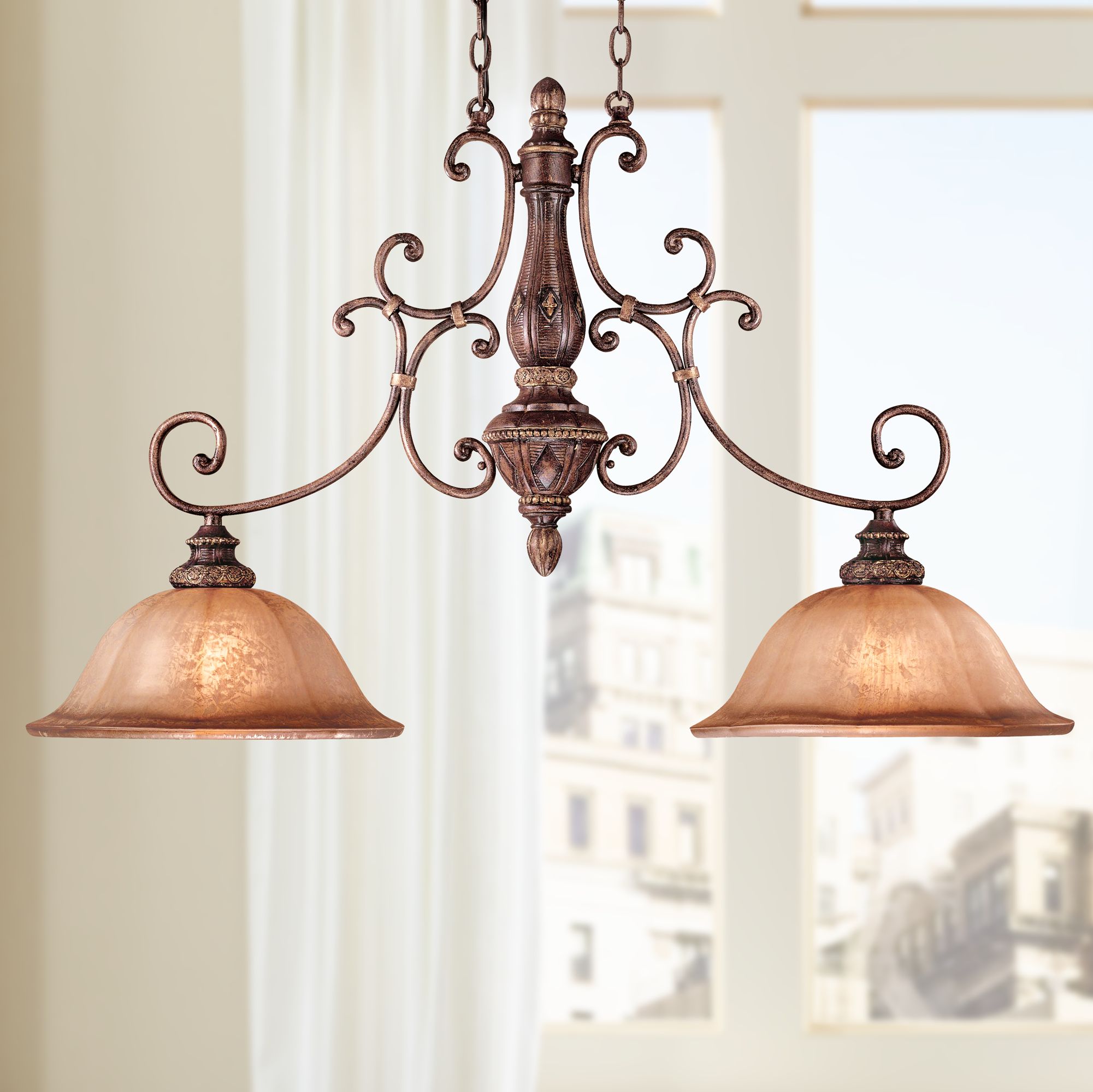 Illuminati Collection 42" Wide Island Pendant Light